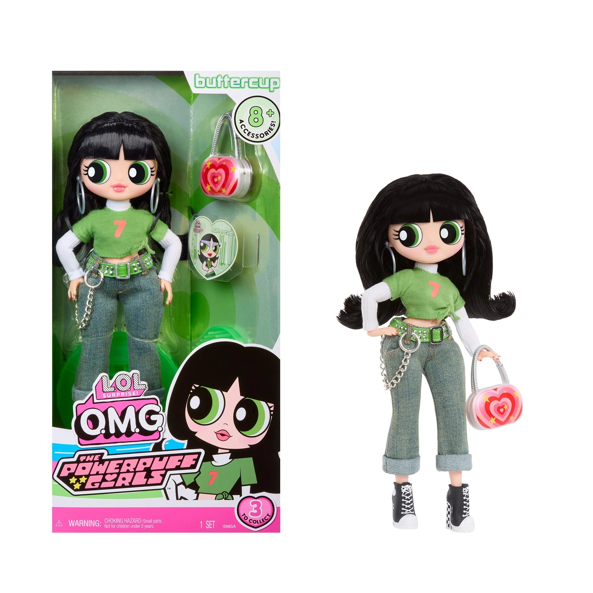 1 L.O.L. Surprise! L.O.L. Surprise OMG Powerpuff Girls Doll - Buttercup - Multi, 1 of 6