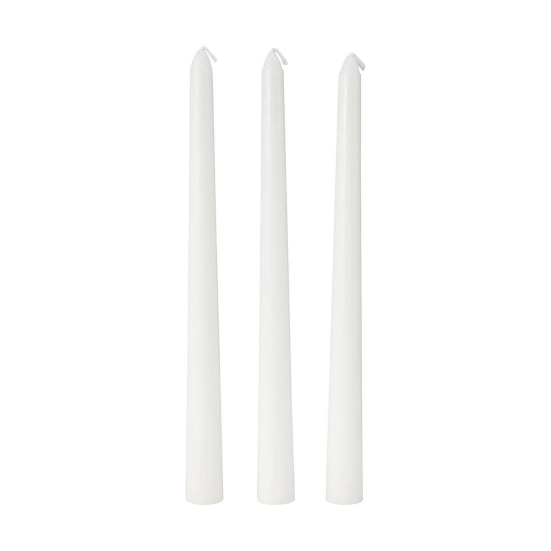 2 3 Pack White Taper Candles, 2 of 5