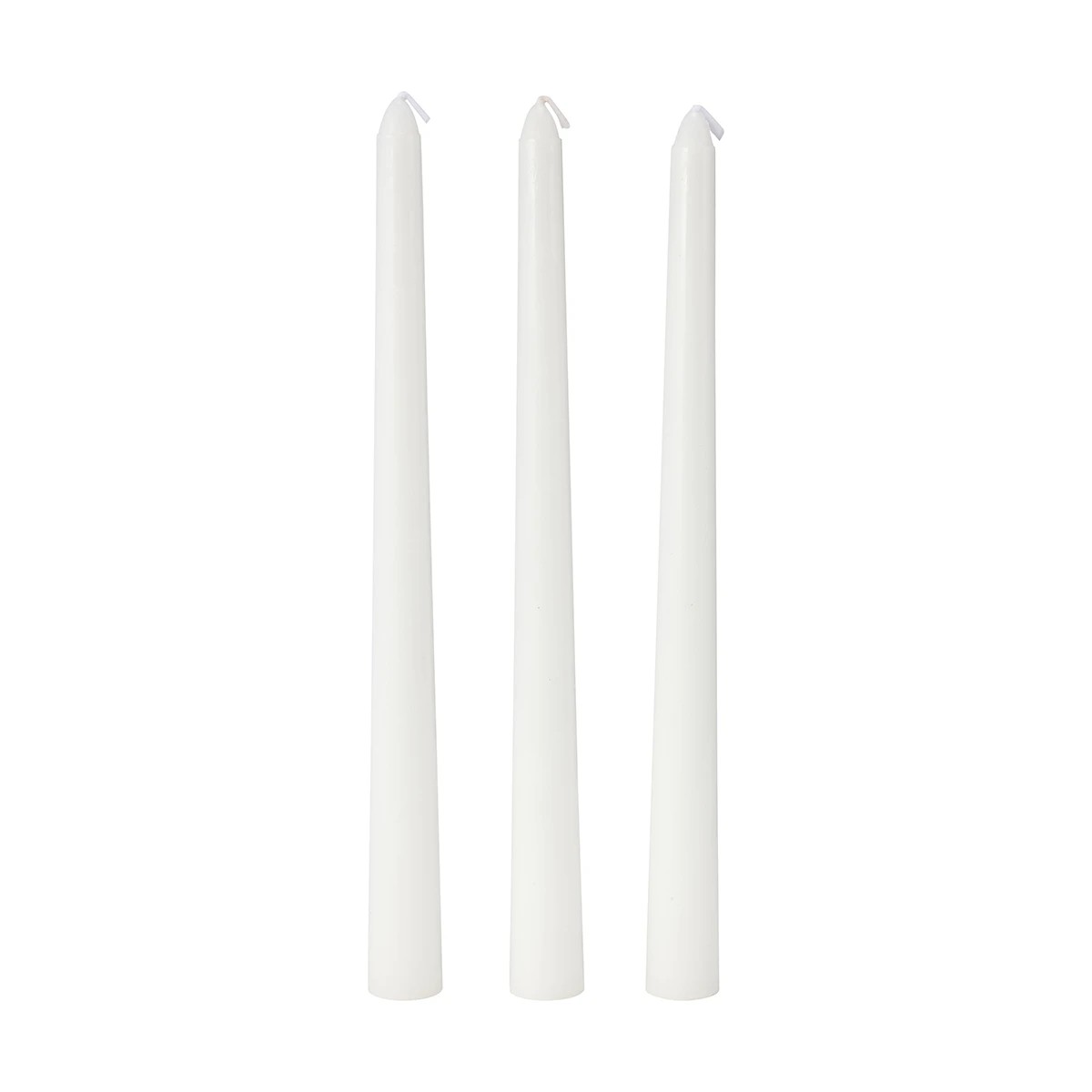 2 3 Pack White Taper Candles, 2 of 5