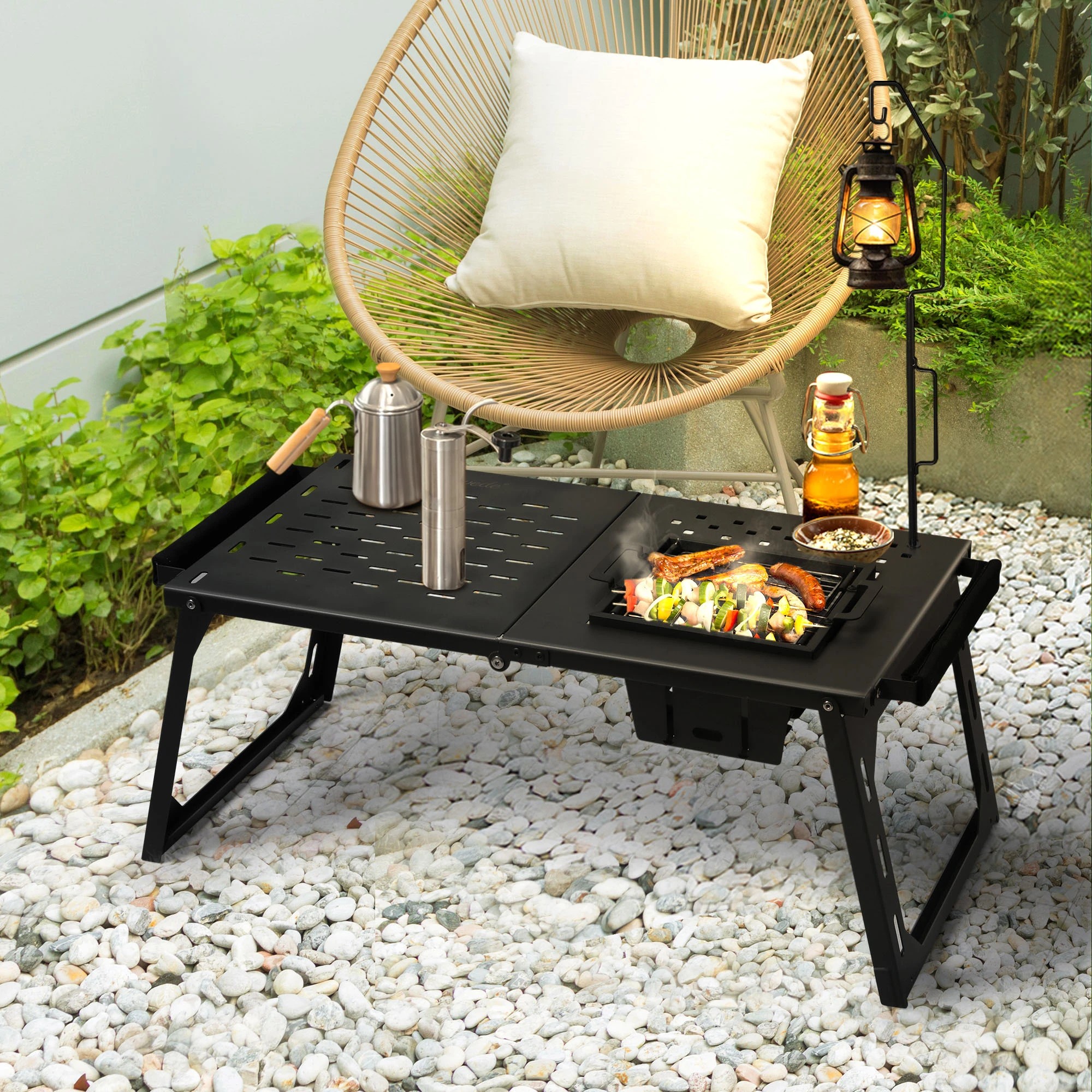 7 Levede Lightweight Multi-Functional Desk Portable Outdoor Picnic BBQ Foldable, 7 of 7