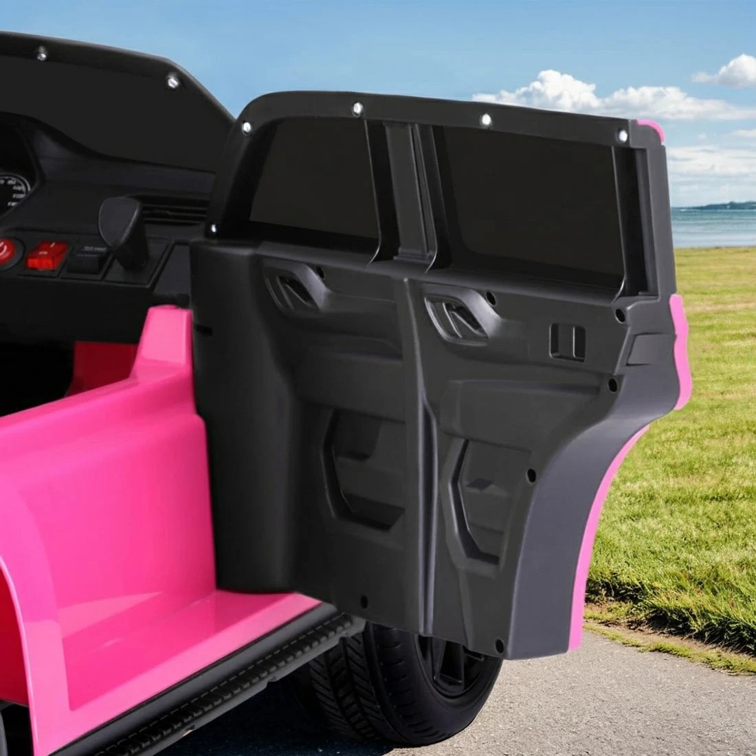 6 Kids Ride On Car Licensed Chevrolet Tahoe Electric Toys Horn Remote 12V - Pink, 6 of 6