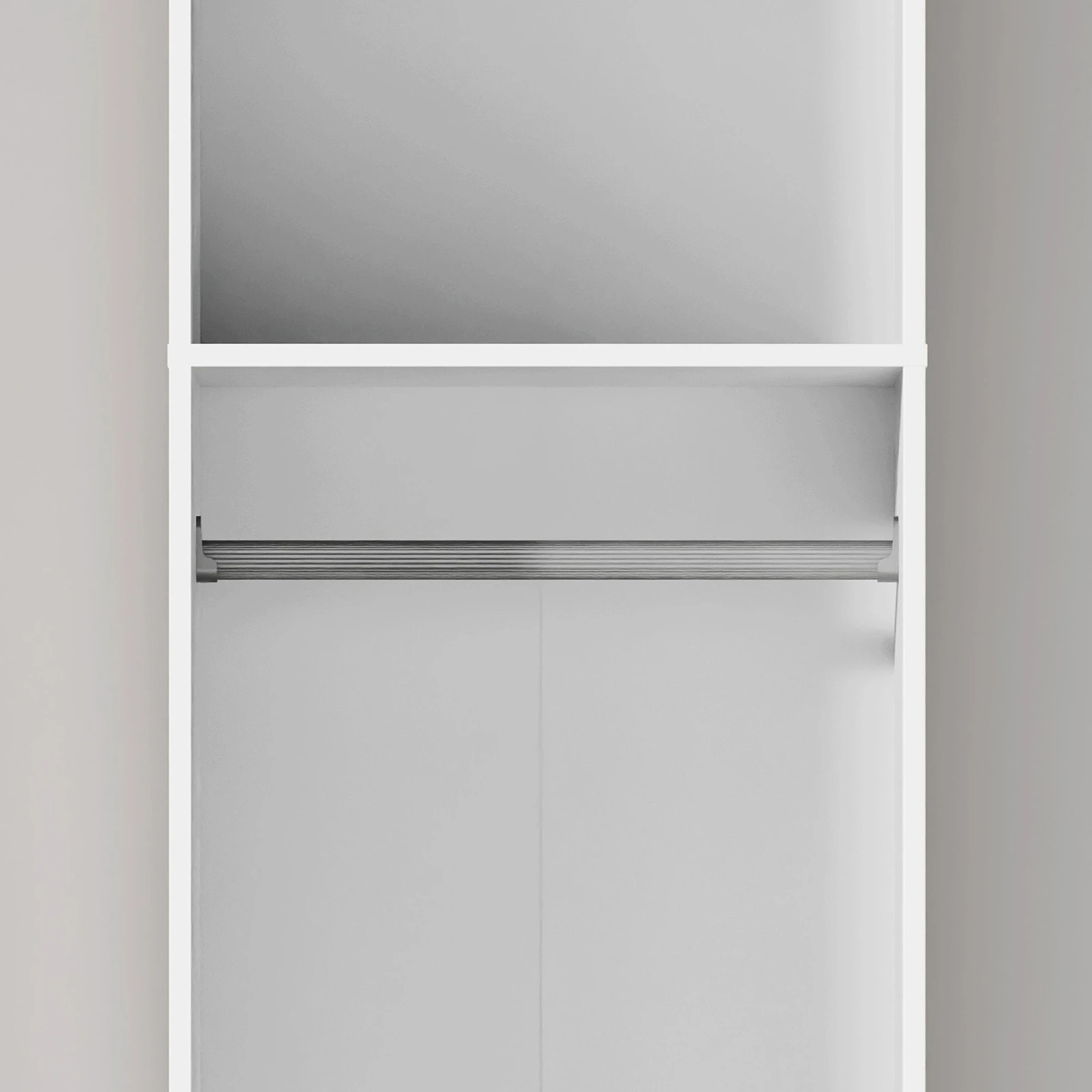 6 Alfordson Wardrobe C2 Drawers lothes Storage Cabinet Hanging Rod - White, 6 of 10
