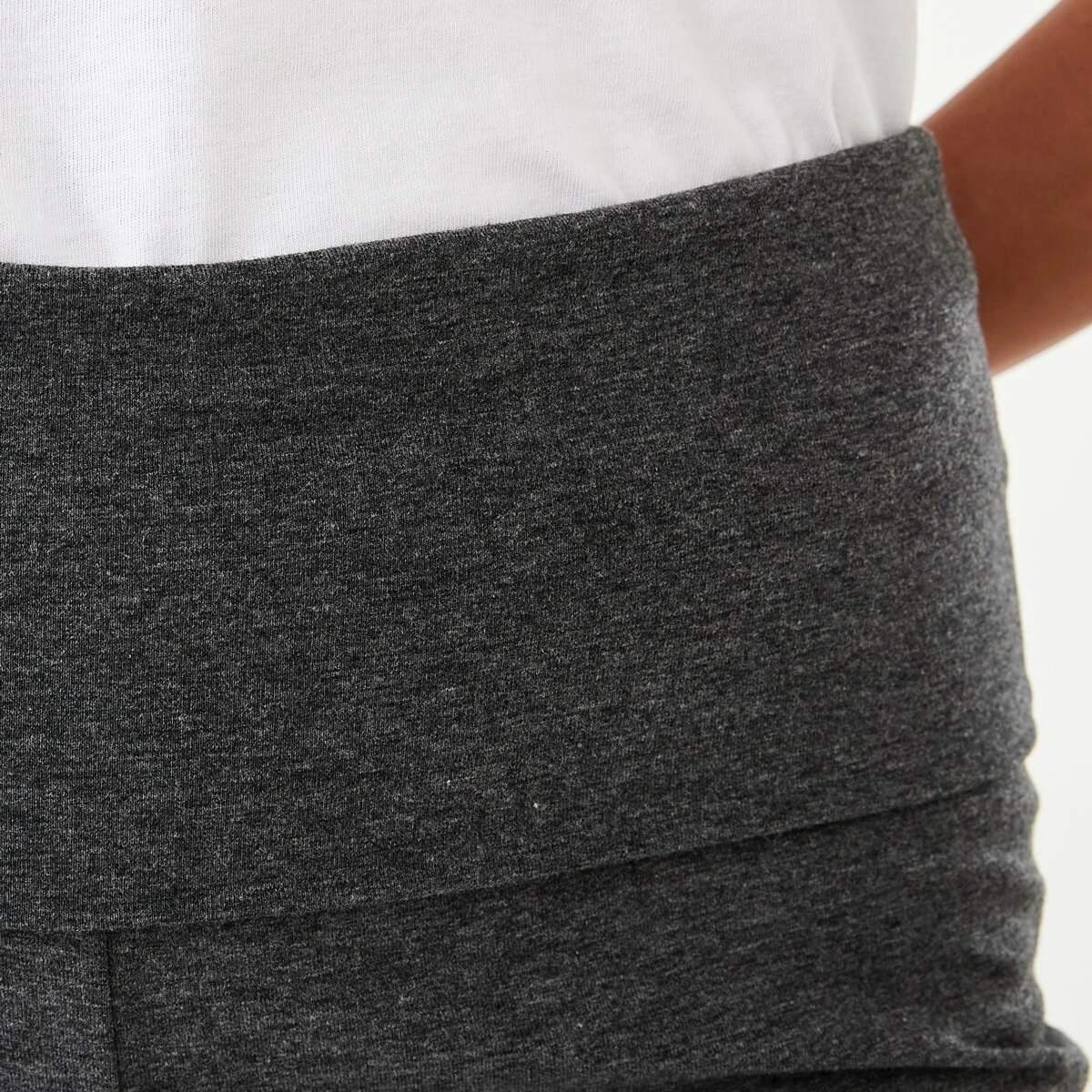 4 Fold Down Flare Pants CHARCOAL MARLE, 4 of 4