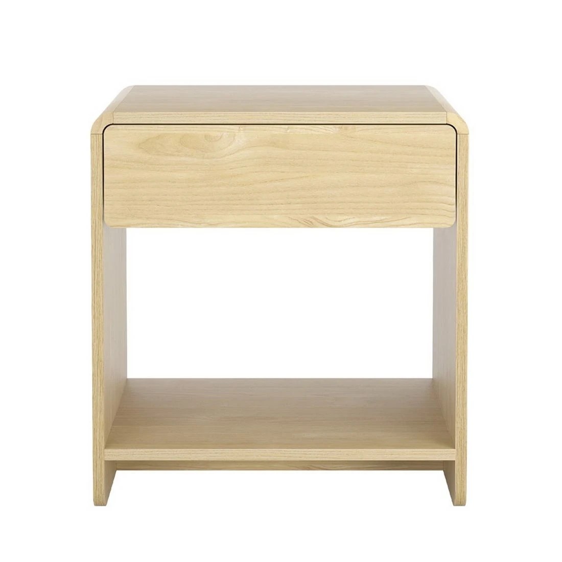 3 Artiss Bedside Table Drawer Open Shelf - Natural, 3 of 6