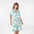 GREEN FLORAL DEEP MINT