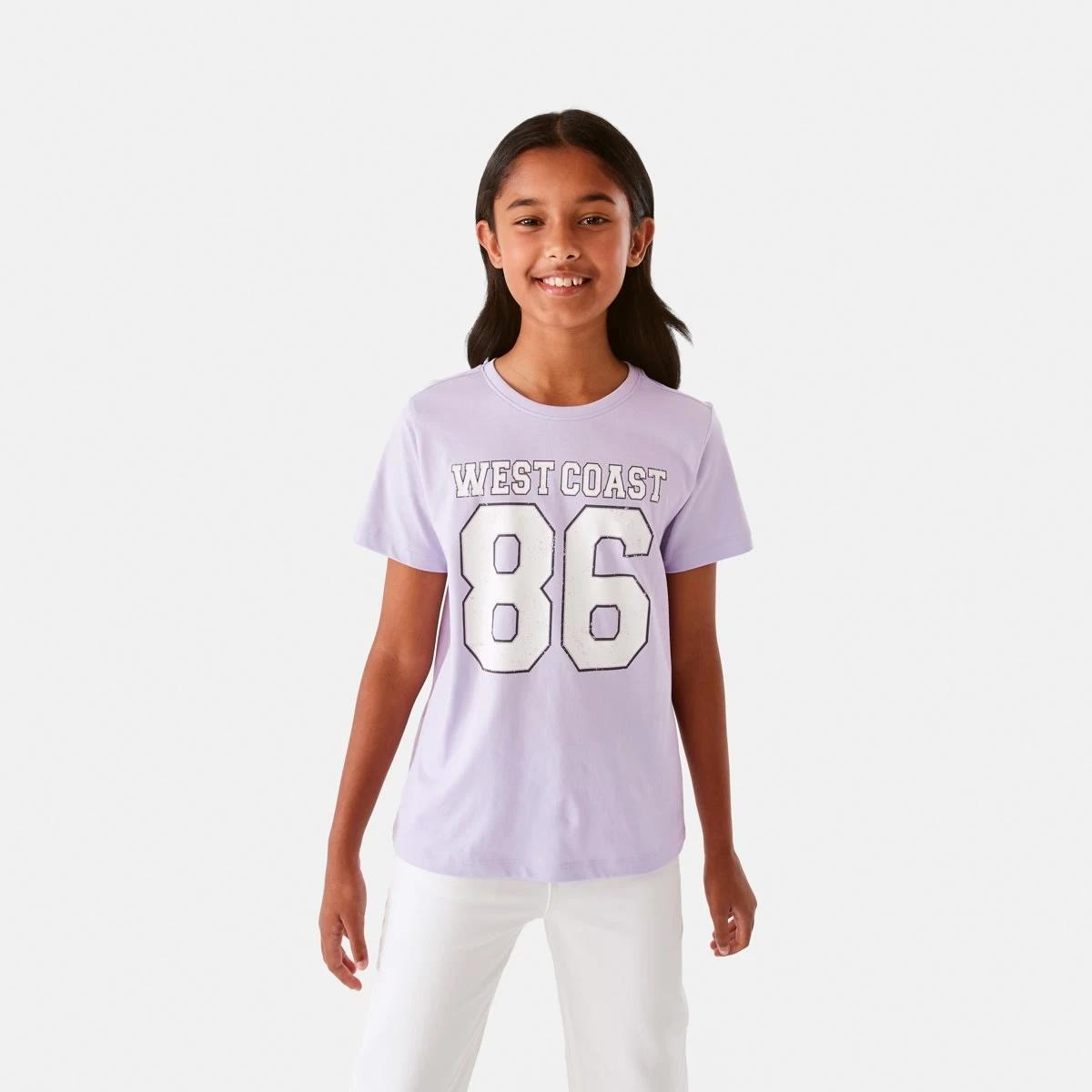 1 Short Sleeve Print T-shirt Prl Wscost, 1 of 8