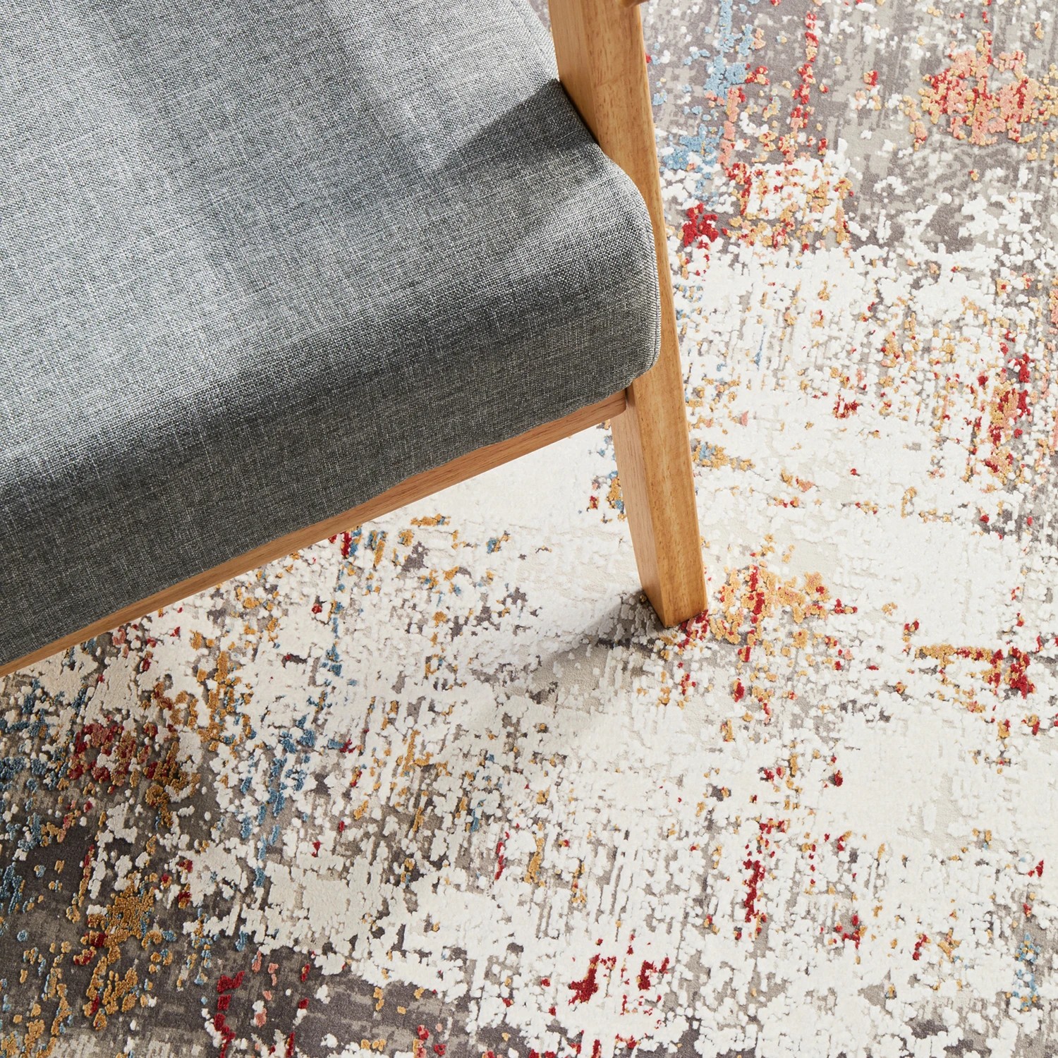 8 Common Ground Rugs Glimmers 106 230x160cm - Medium Bamboo Silk Floor Rug - Multi, 8 of 9