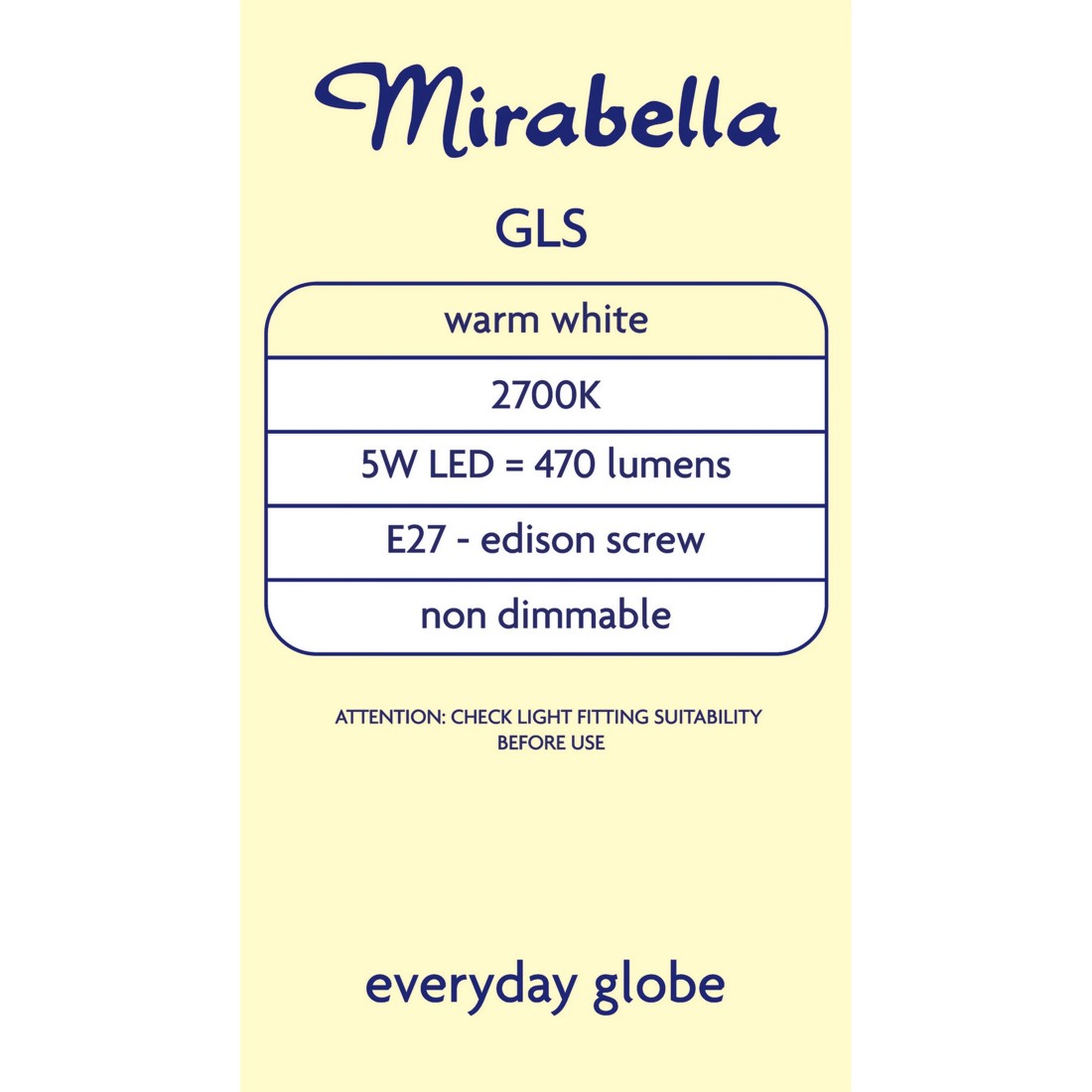 5 Mirabella E27 5.5W LED Warm White GLS Bulb, 5 of 6