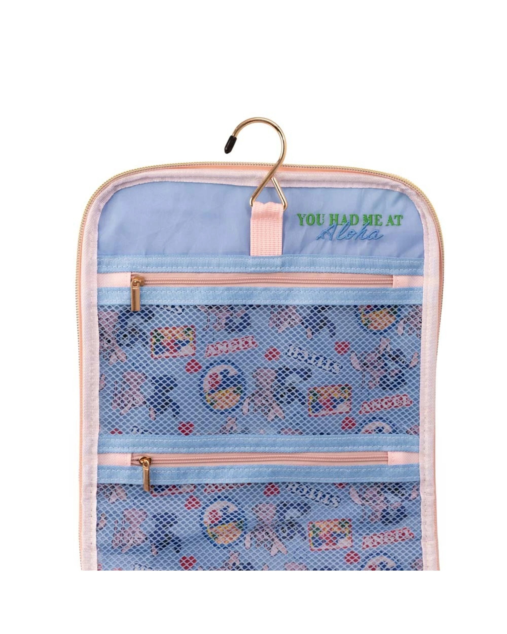 4 Disney - Lilo & Stitch - Stitch Stamps Toiletry Bag - Blue, 4 of 5