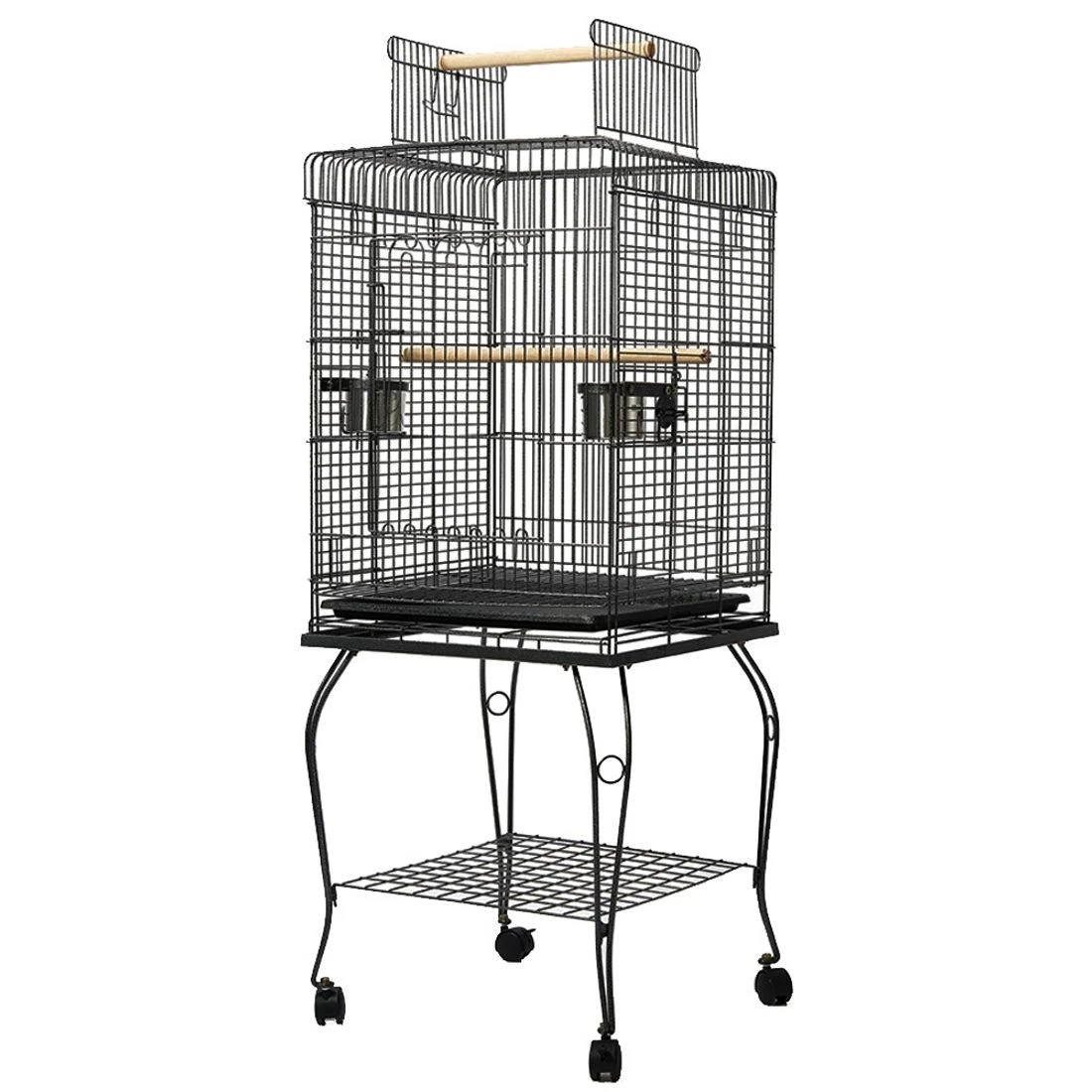 3 i.Pet Bird Cage 145cm Large Aviary - Black, 3 of 9