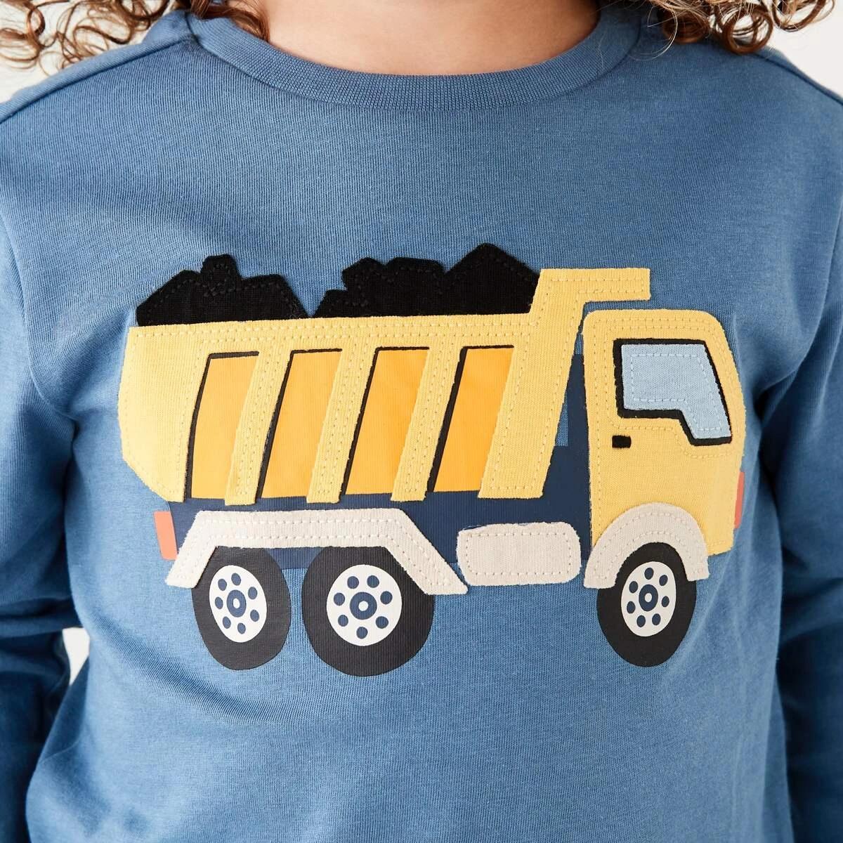 4 Long Sleeve Applique T-shirt Cblue Trck, 4 of 8
