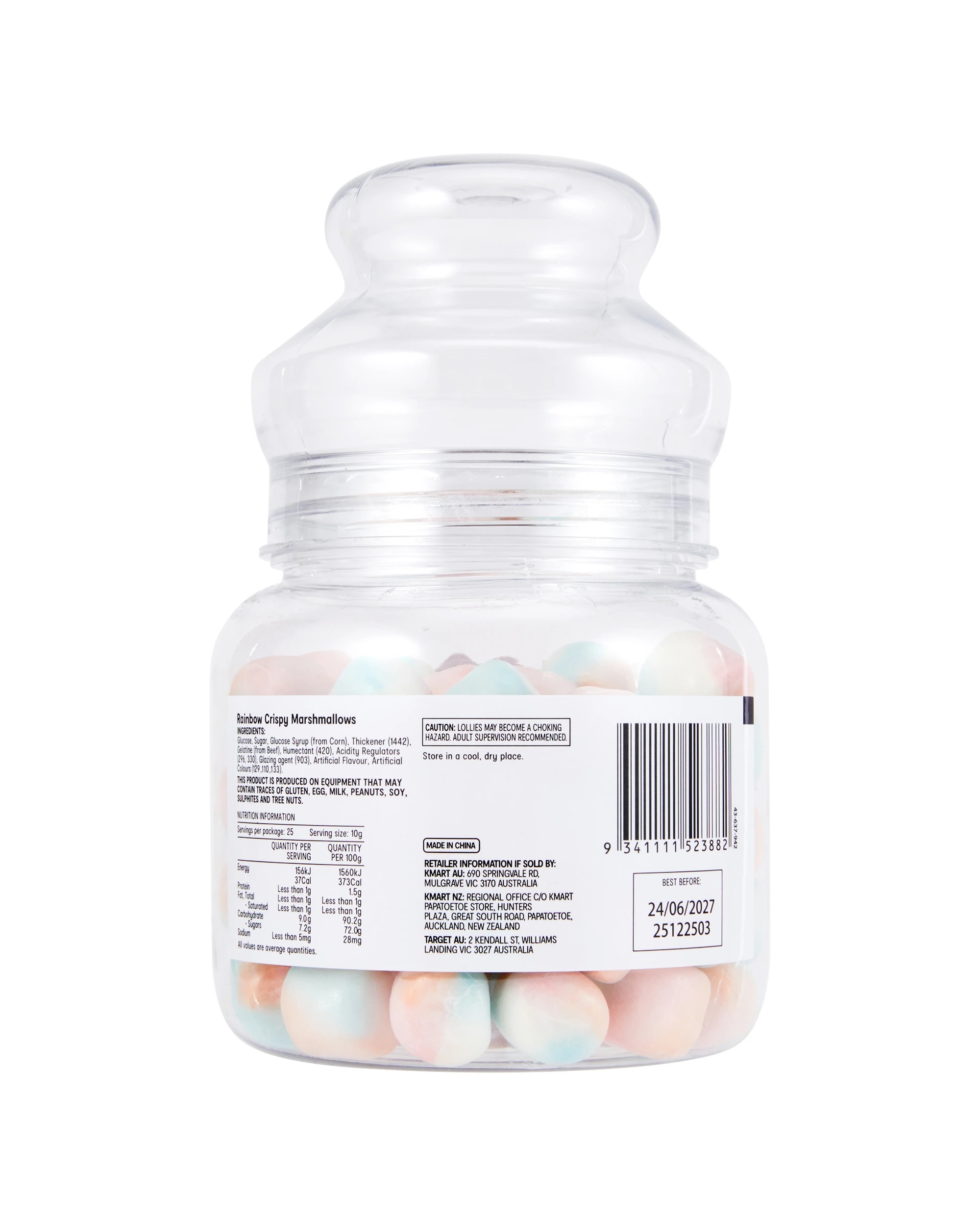 5 Lemon Flavoured Rainbow Crispy Marshmallows 250g, 5 of 5