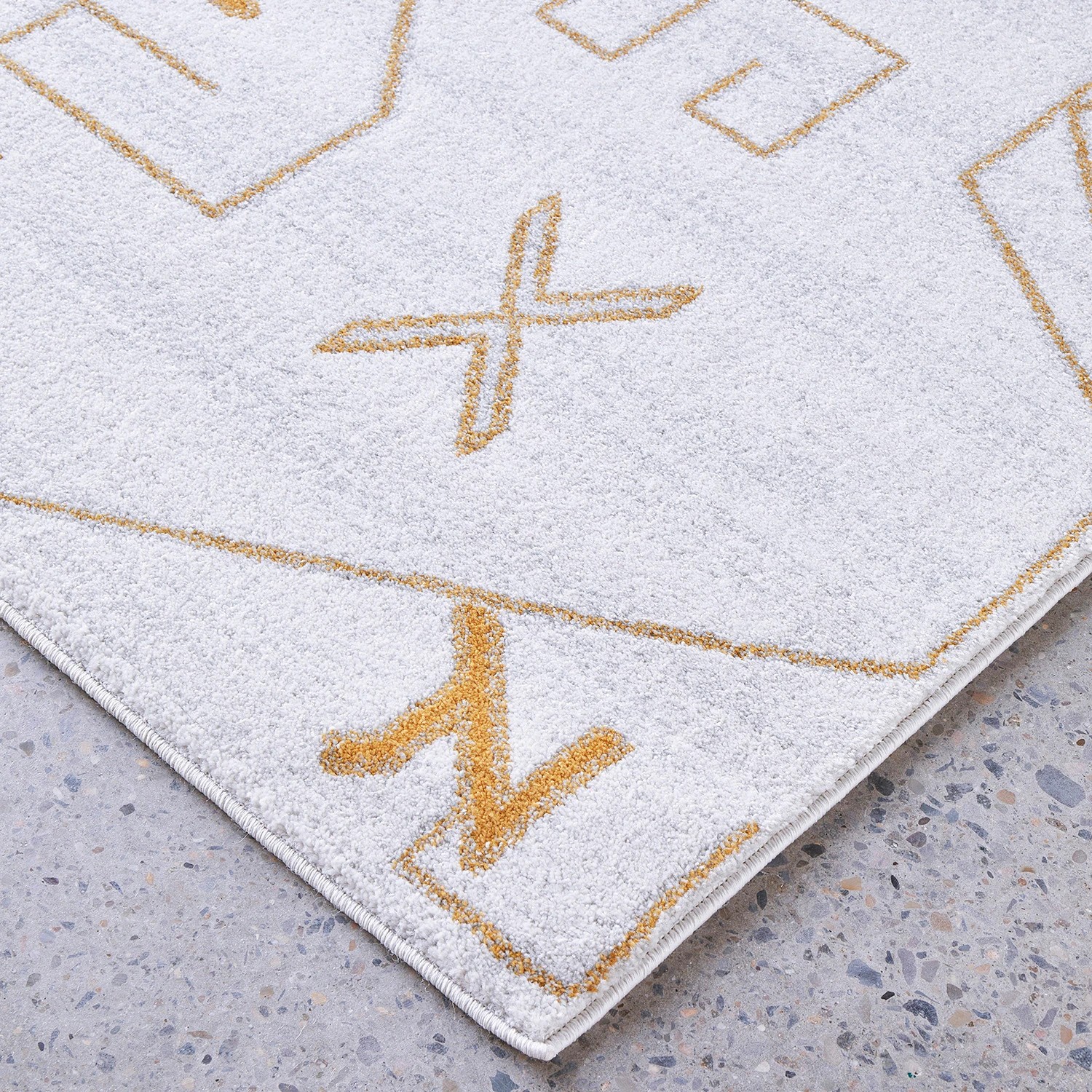 4 Common Ground Rugs Elysium Cala 330x240cm - Extra Large Pet Friendly Floor Rug - Gold, 4 of 8