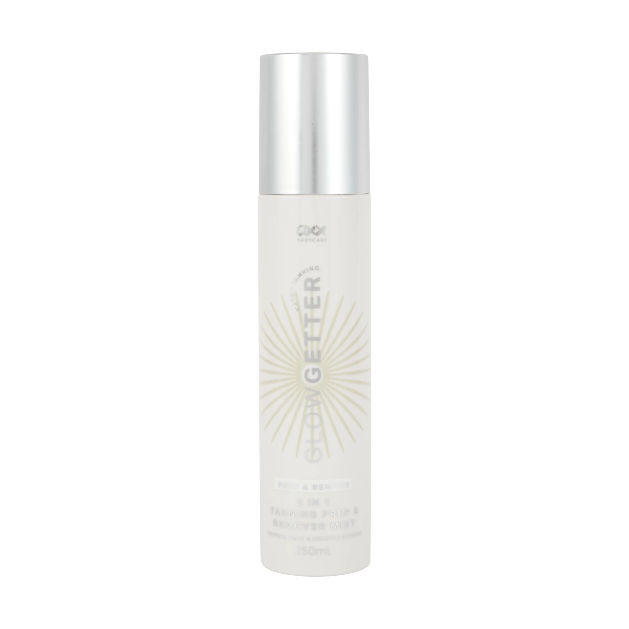 1 OXX Bodycare Glow Getter 2 in 1 Tanning Prep and Remover Mist 250ml - Tropical Fruit and Coconut Scented, 1 of 4