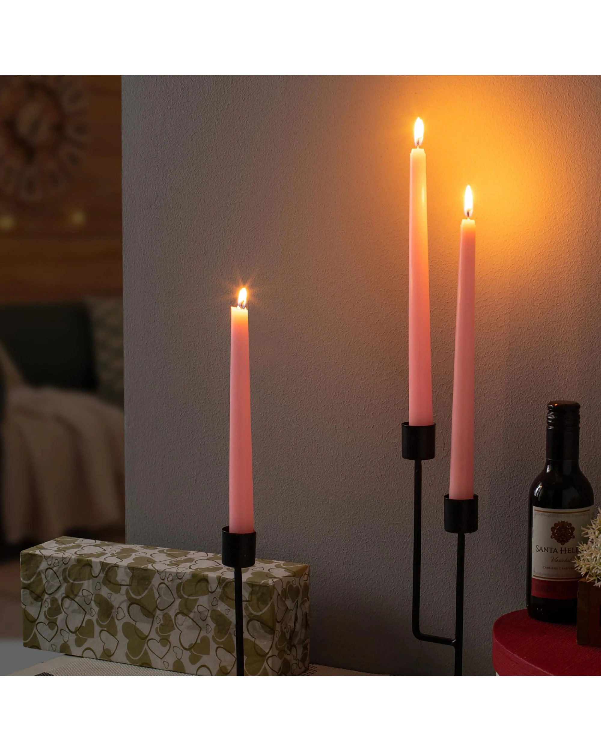 8 Tapered Dinner Candles Unscented Wedding Candles, 25cm, 8 of 8