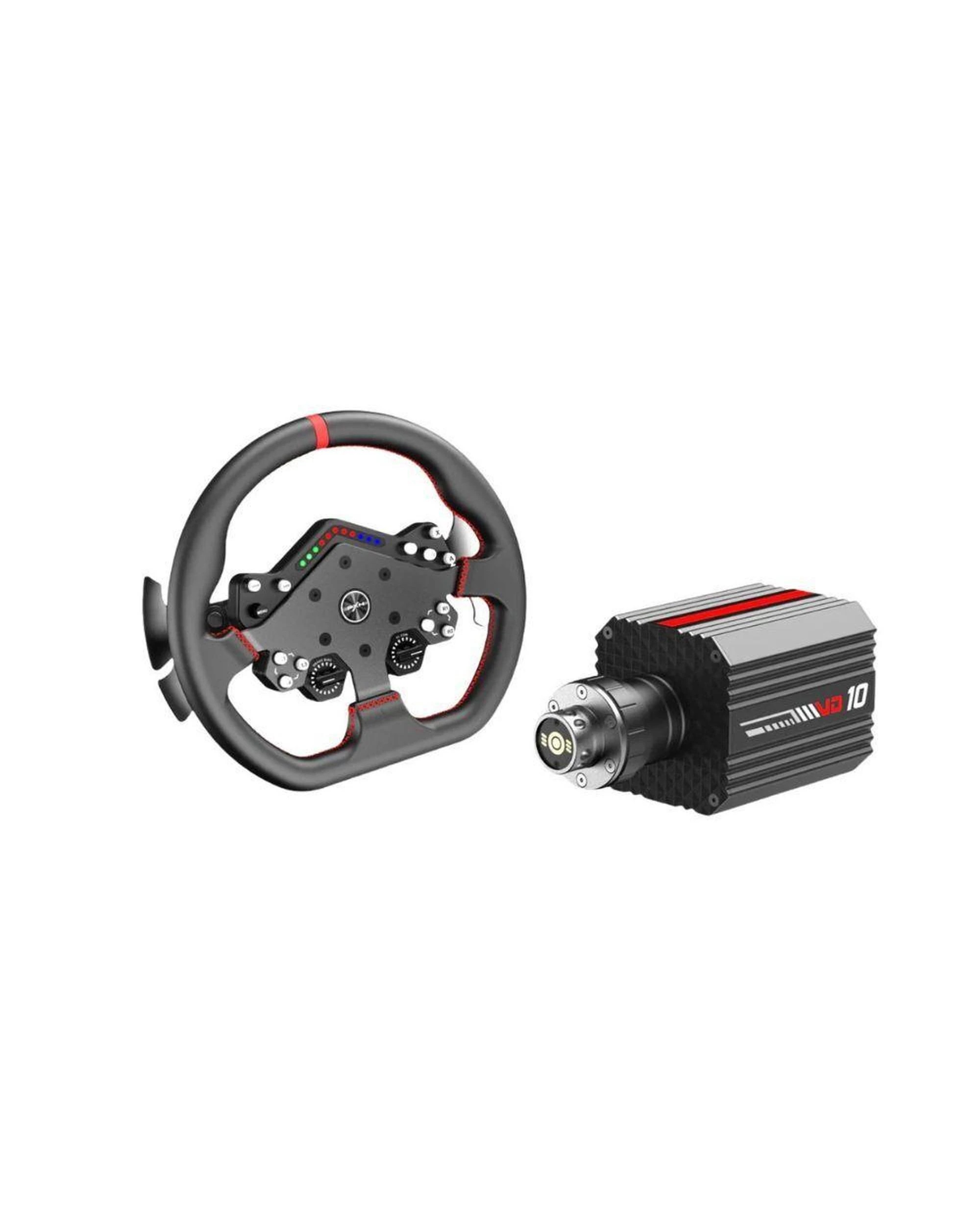 1 PXN VD10 WDS R2 Direct Drive Racing Wheel 10Nm Torque with LED RPM Display and Alloy Paddle Shifters for PC, 1 of 3