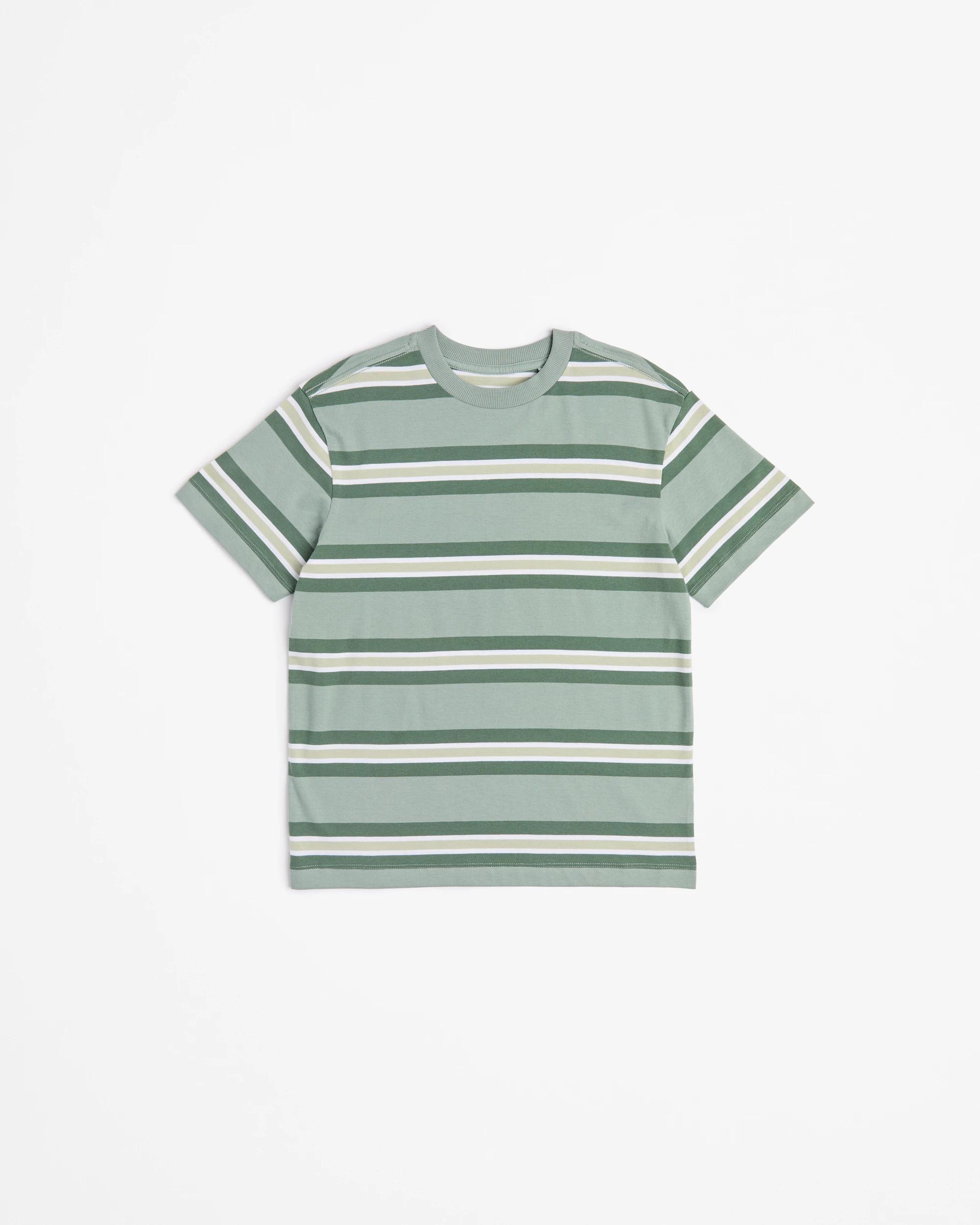 4 Target Australian Cotton Print T-shirt GREEN STRIPE, 4 of 5