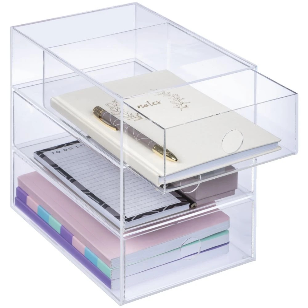 3 Otto 3 High Desktop Drawers Acrylic Clear, 3 of 6