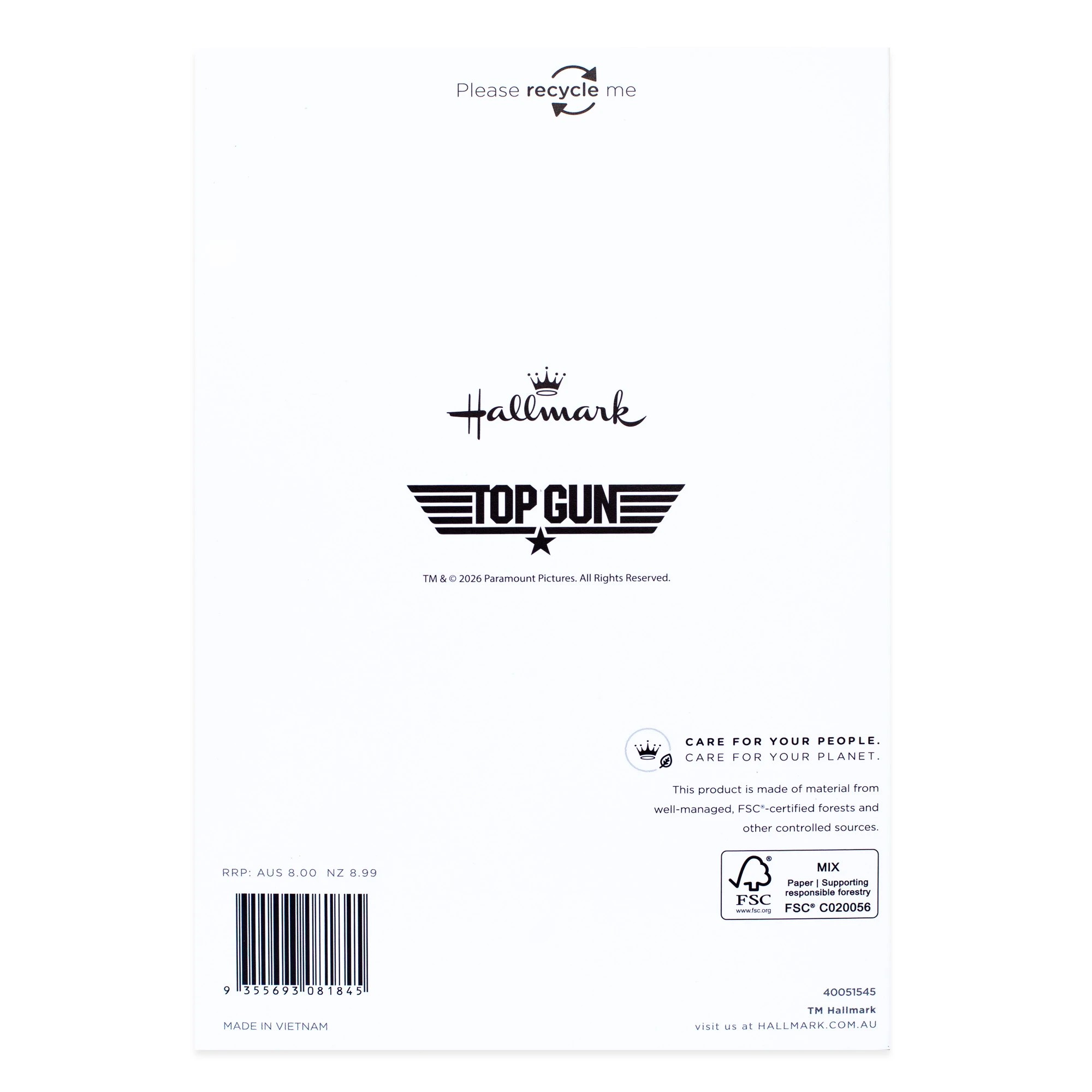 4 Hallmark Father's Day Card - Top Gun, 4 of 4