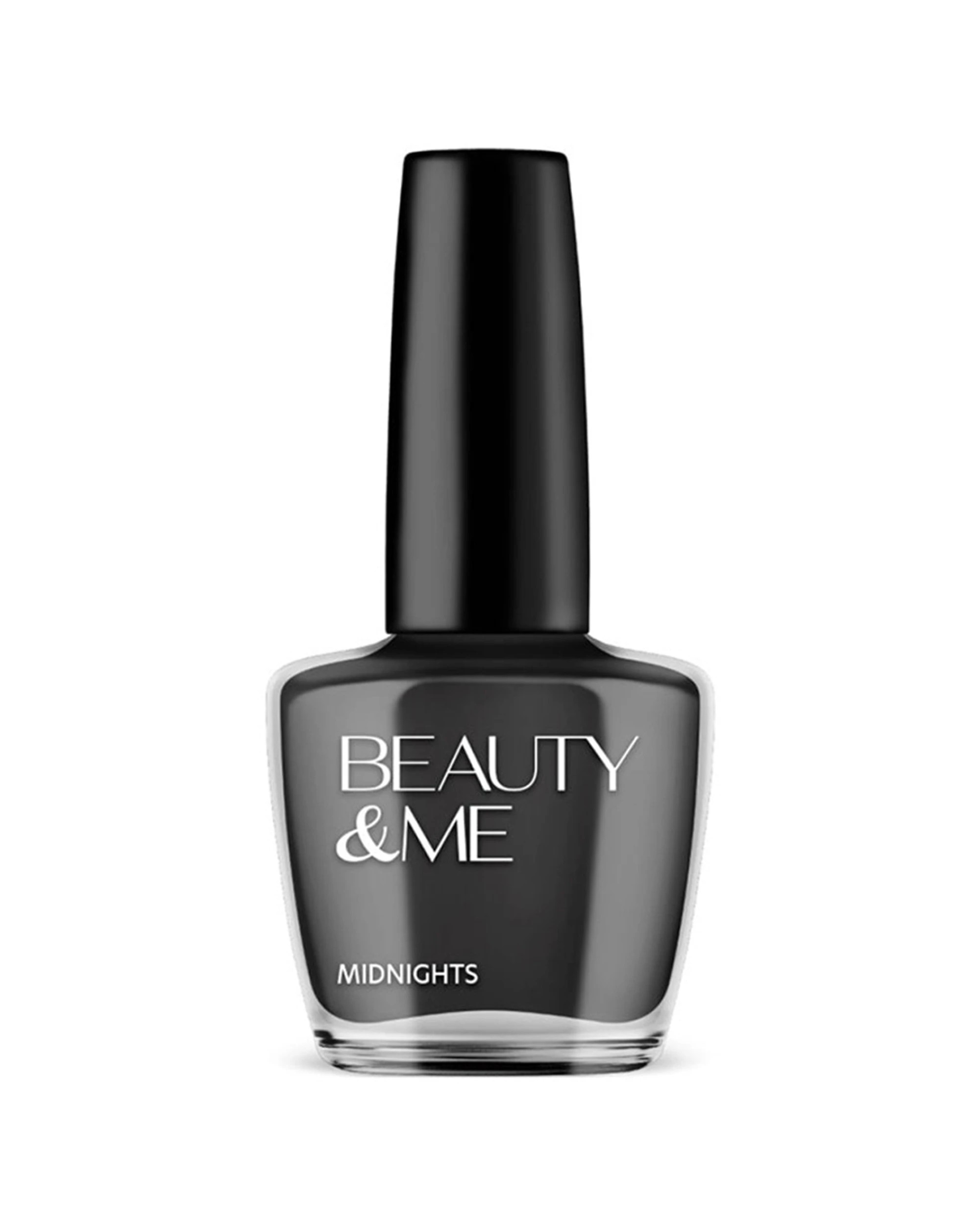 1 Beauty & Me Nail Polish 12ml - 50 'Midnights' - Black, 1 of 1
