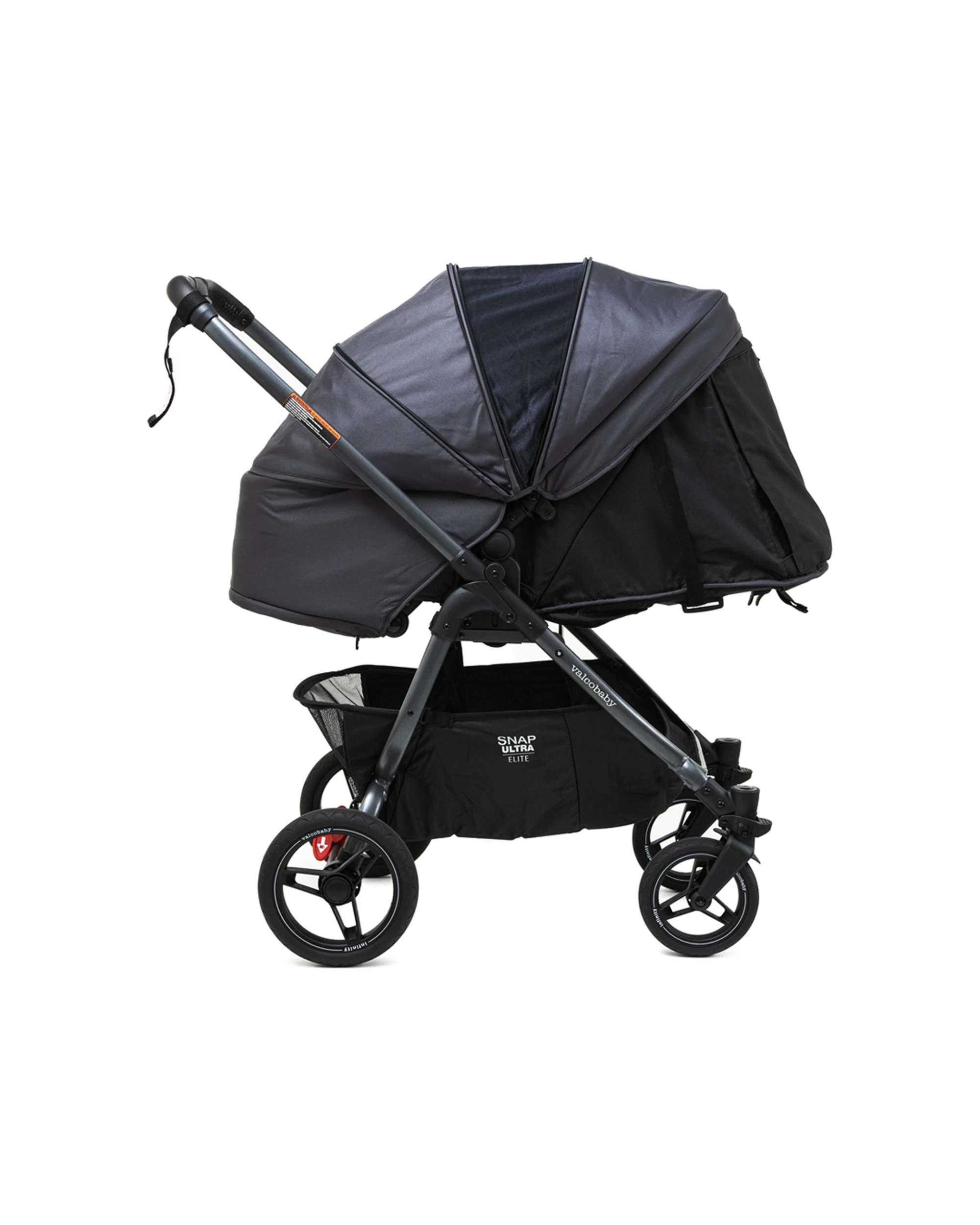 4 ValcoBaby Snap Ultra Elite Stroller Pram Reversible Seat Leatherette Quilte - Grey, 4 of 9