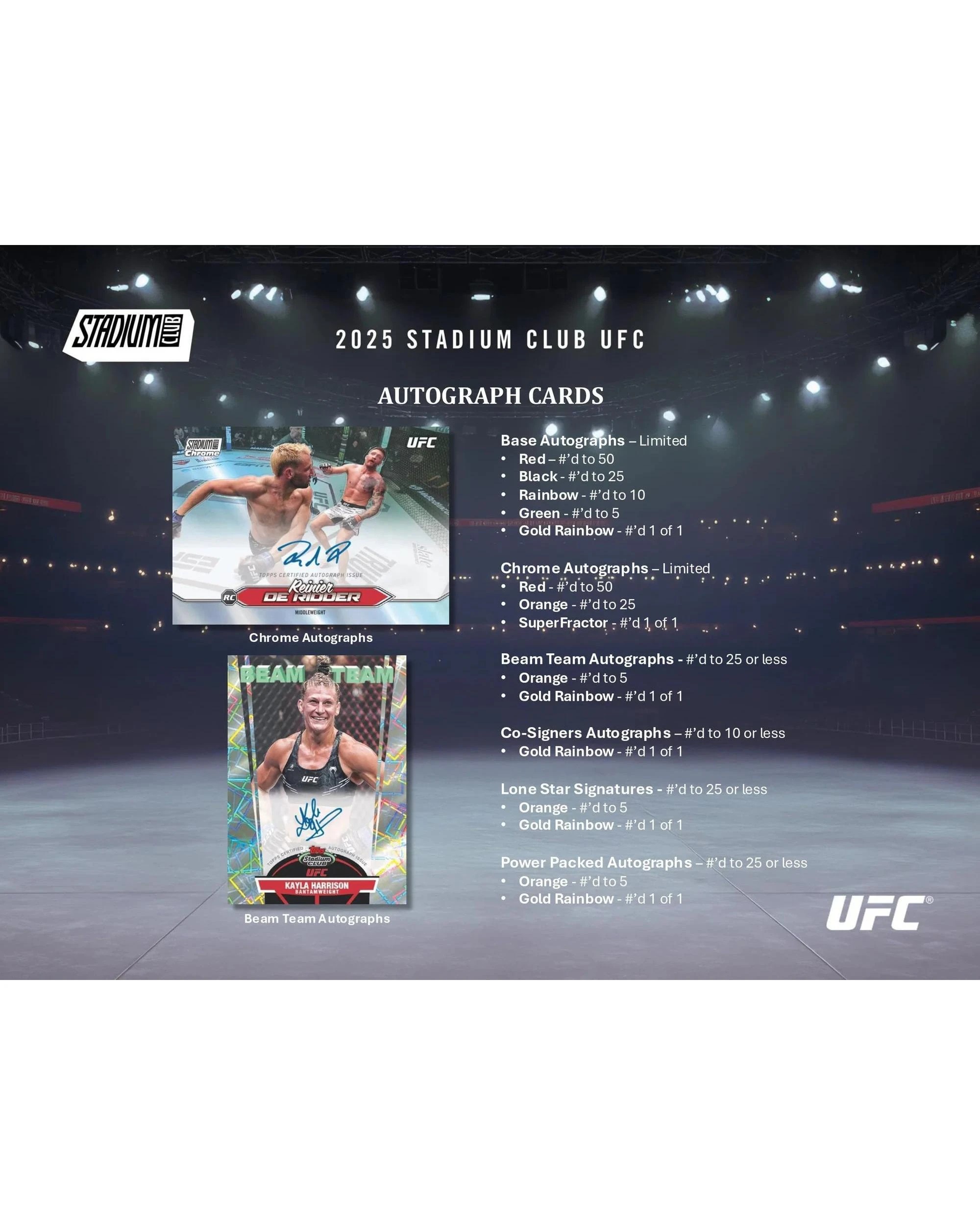 5 Topps 2025 UFC Stadium Club Hobby Pack, 5 of 5