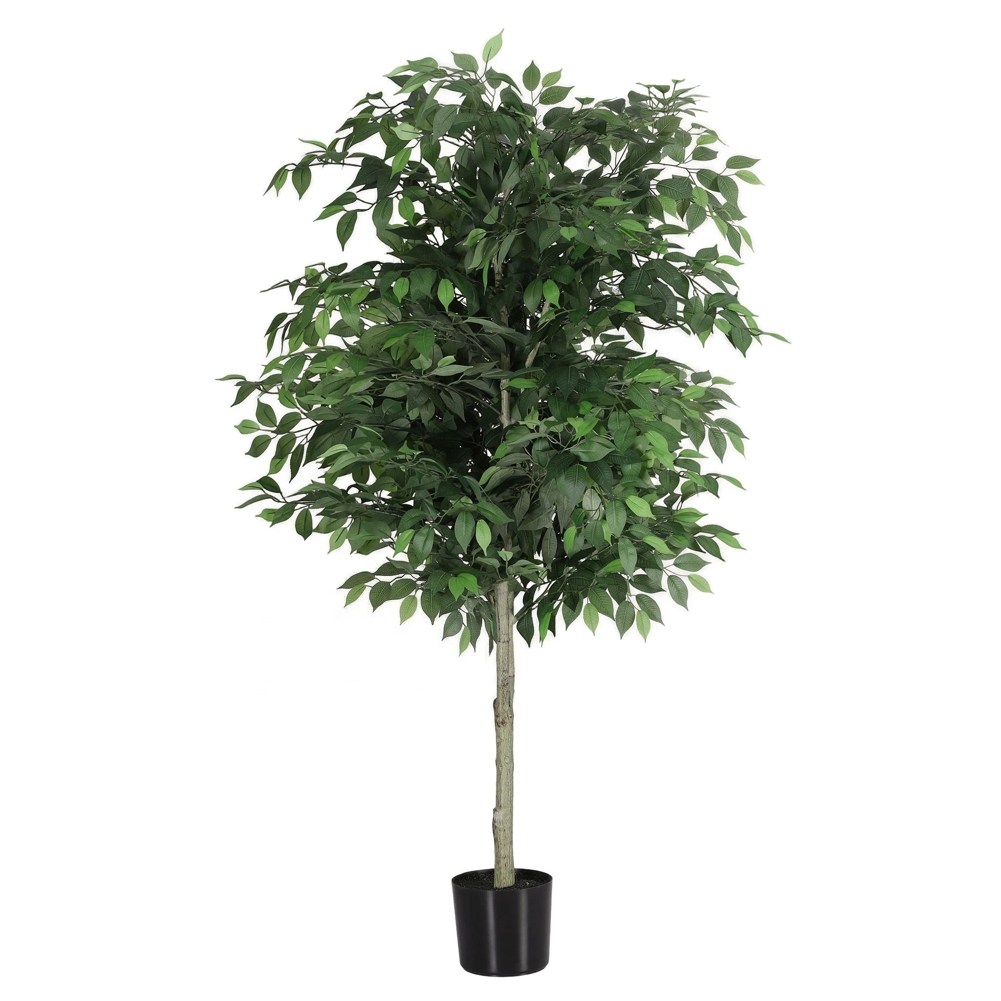 1 Artiss 180cm Artificial Ficus Tree - Green, 1 of 8