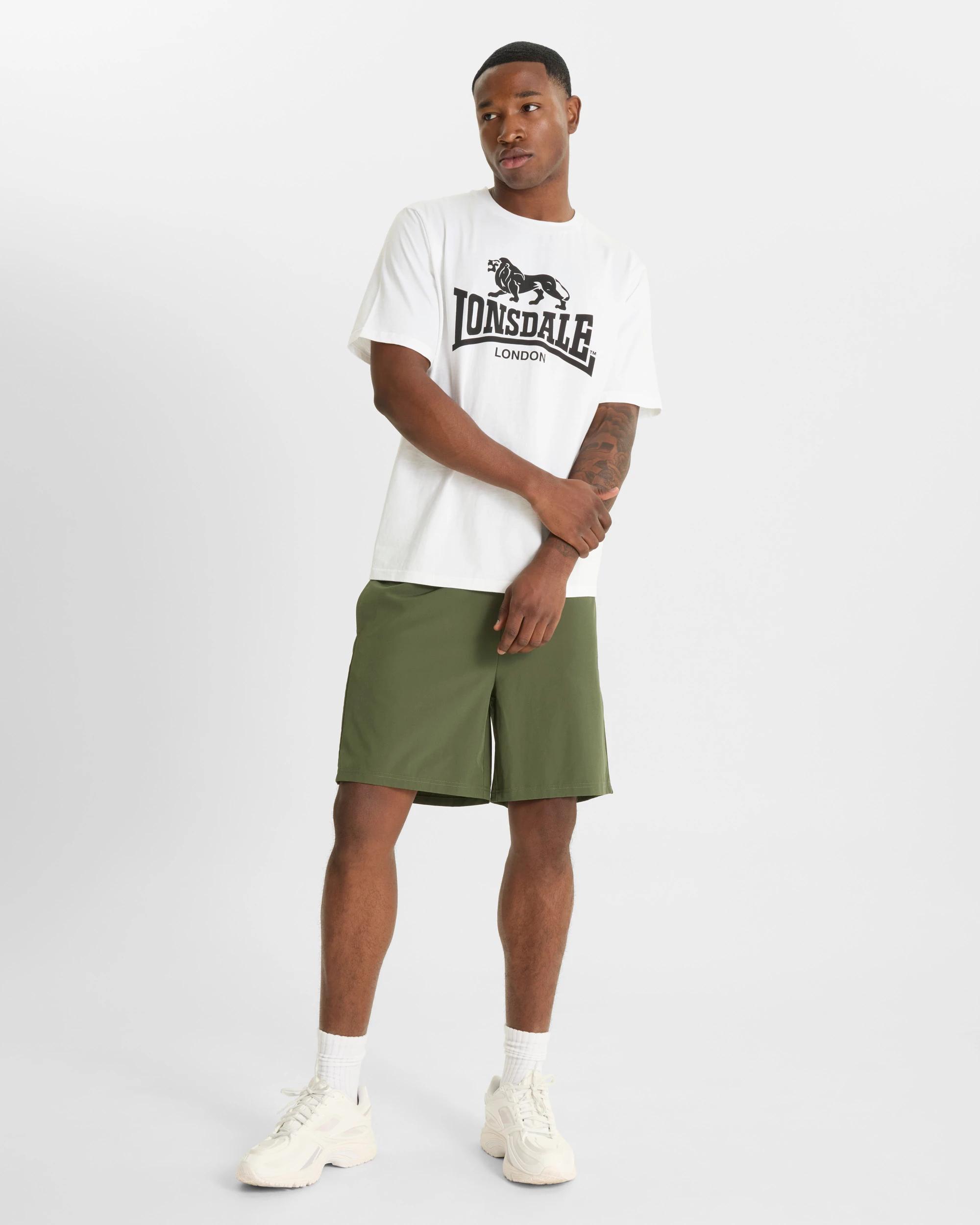 5 Lonsdale London Logo Short Sleeve T-Shirt WHITE, 5 of 6
