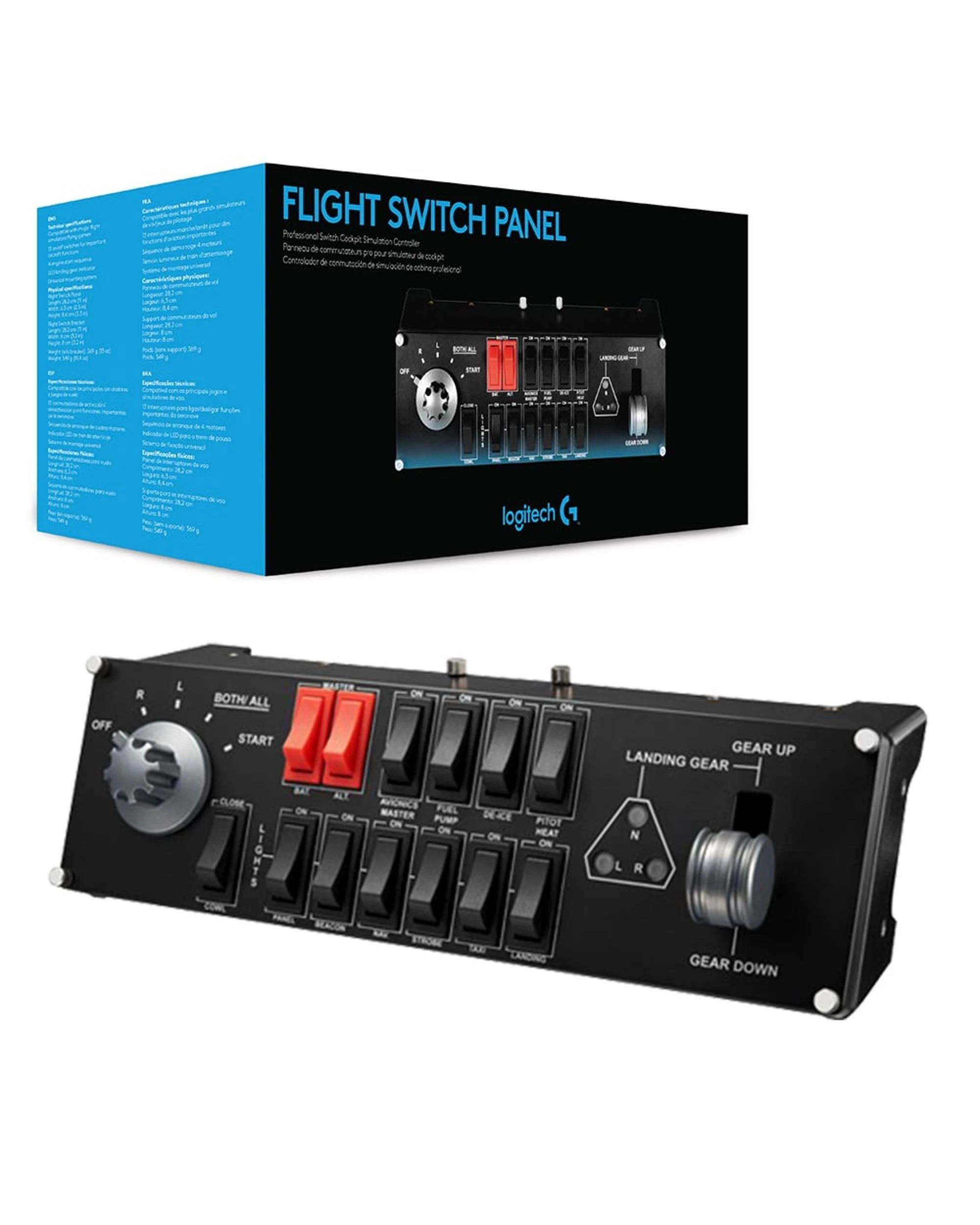 1 Logitech G Flight Switch Panel - Black, 1 of 5