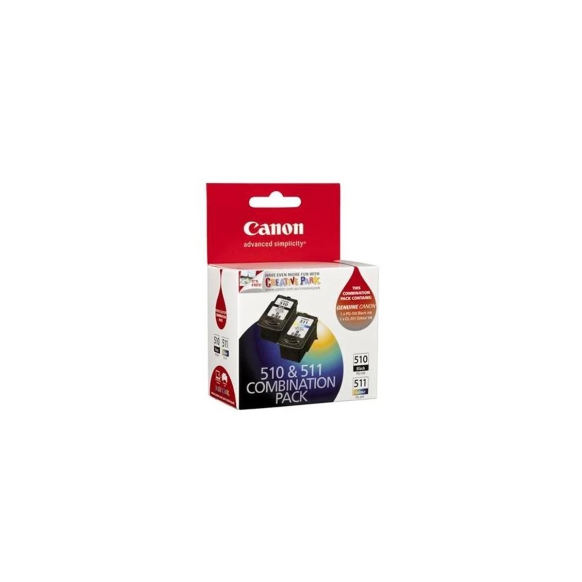 1 Canon PG510 / CL511 Ink Combo Pack