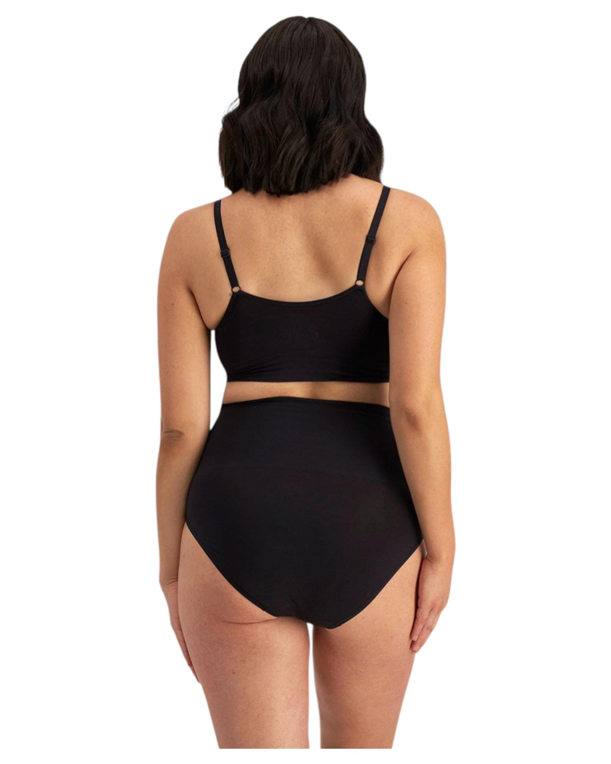 3 Jockey Womens Skimmies Hi Full Brief Underwear Undies Briefs Black BLACK, 3 of 3