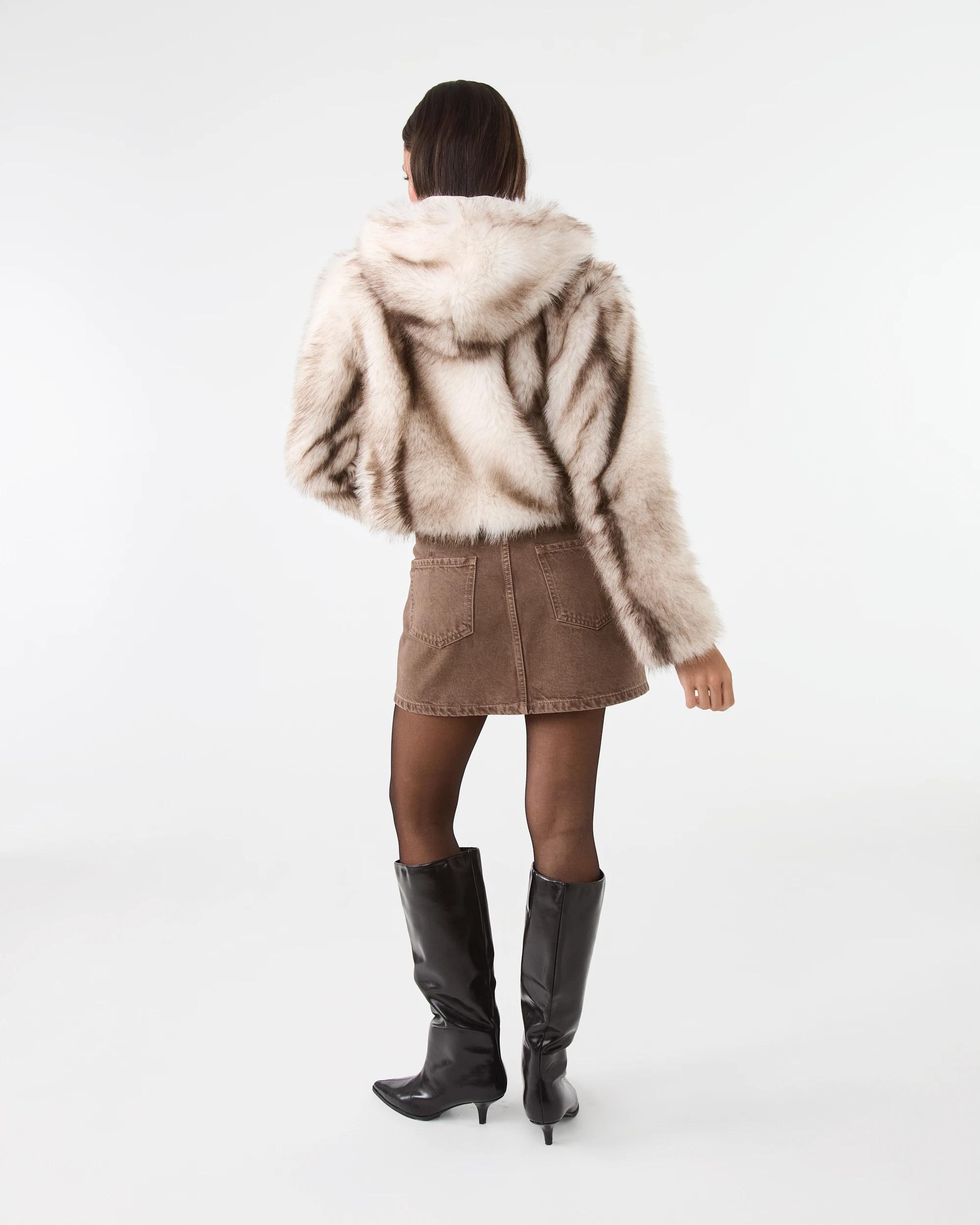 7 Faux Fur Hooded Jacket Fur, 7 of 9