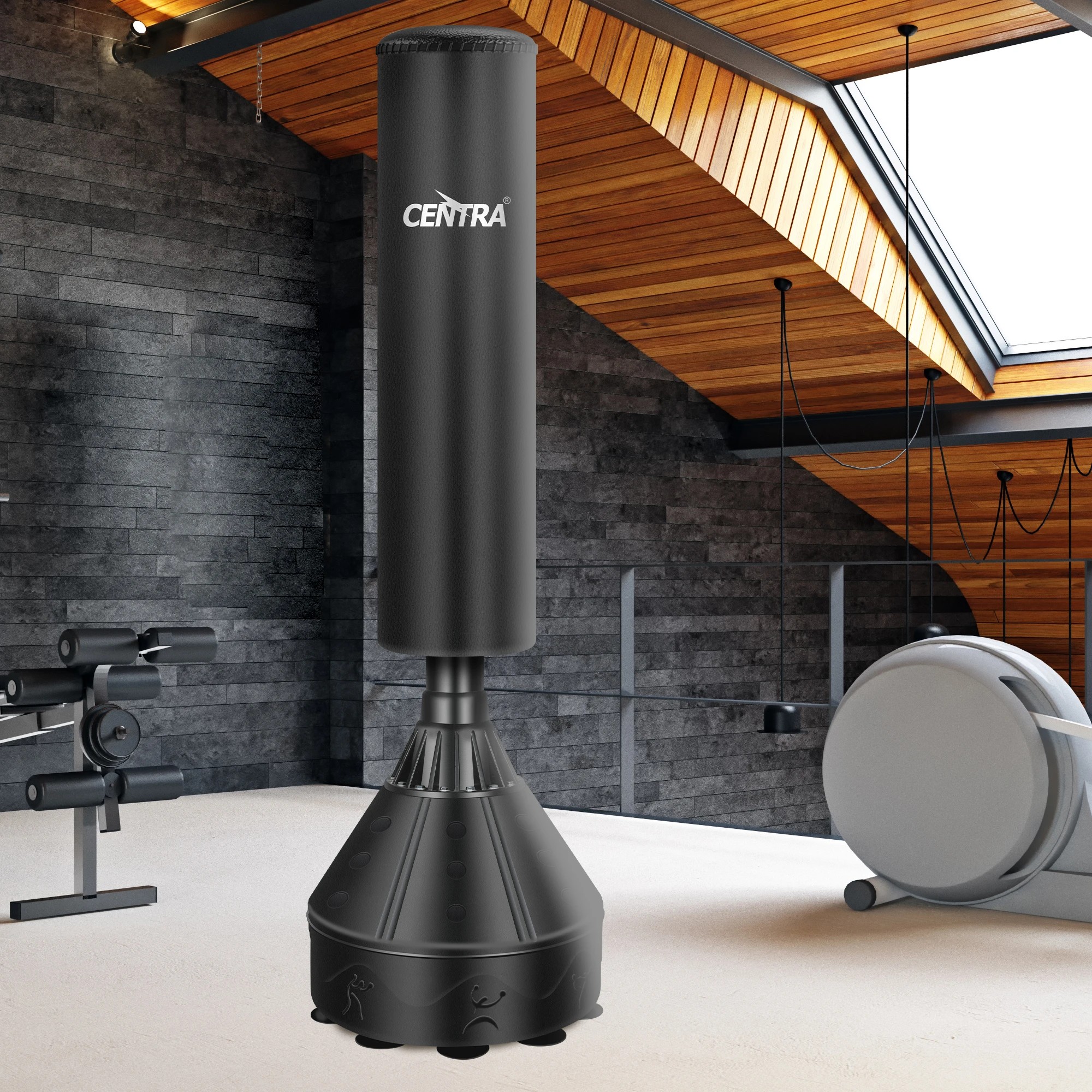 8 Centra 170Cm Freestanding Punching Bag In Colour - Red, 8 of 8