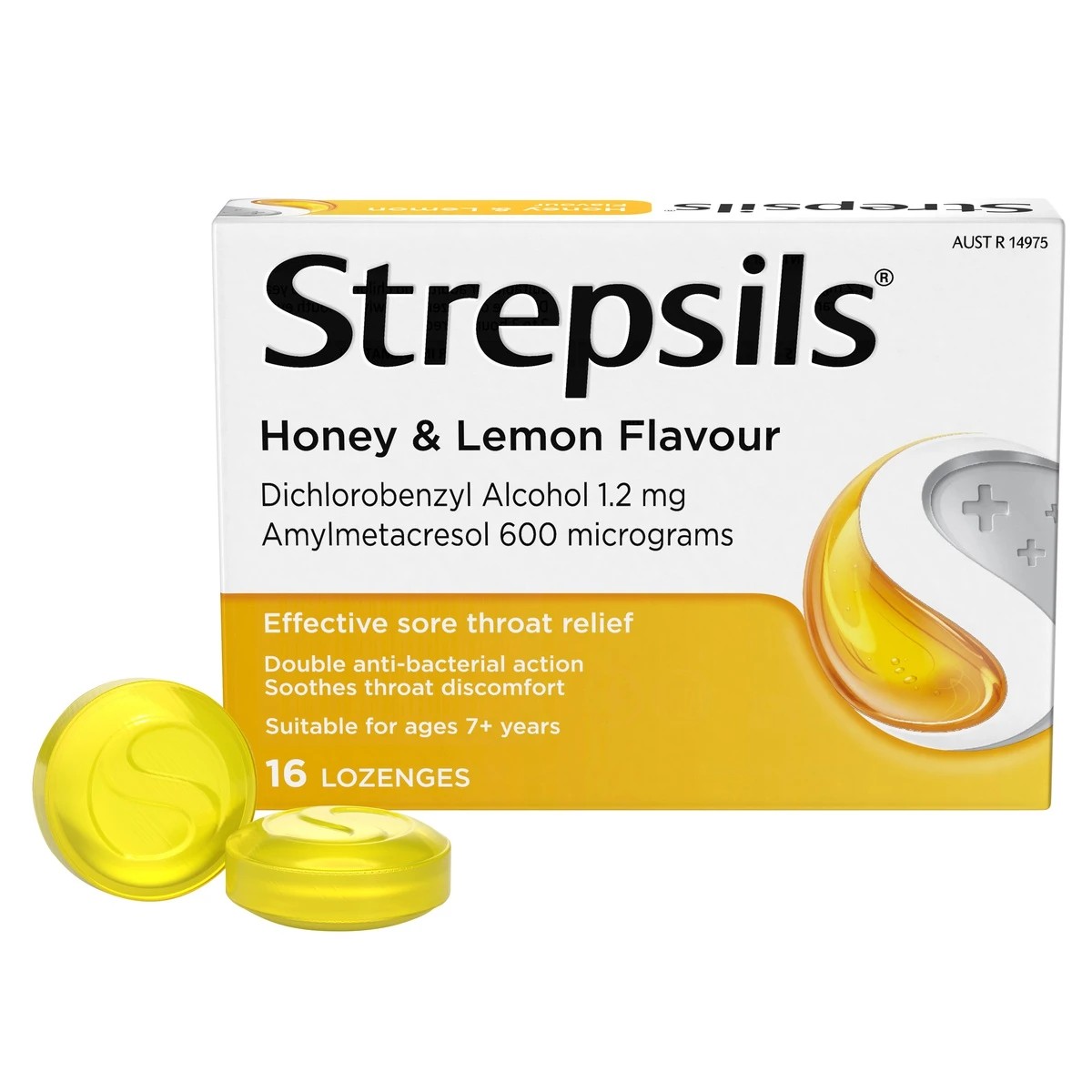 8 16 Pack Strepsils Sore Throat Relief Honey & Lemon Lozenges, 8 of 10