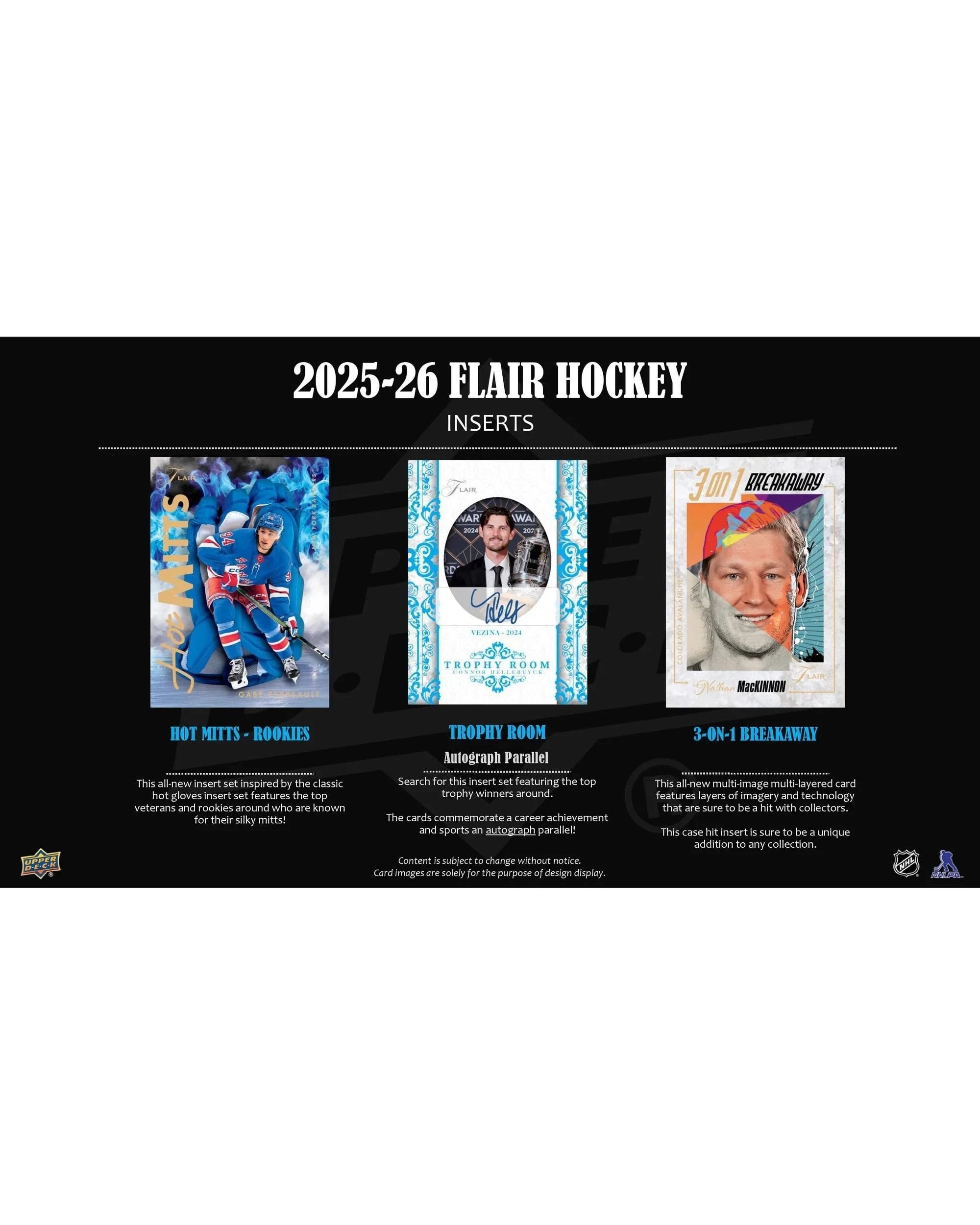 4 Upper Deck 2025/2026 NHL Flair Hockey Hobby Pack, 4 of 6