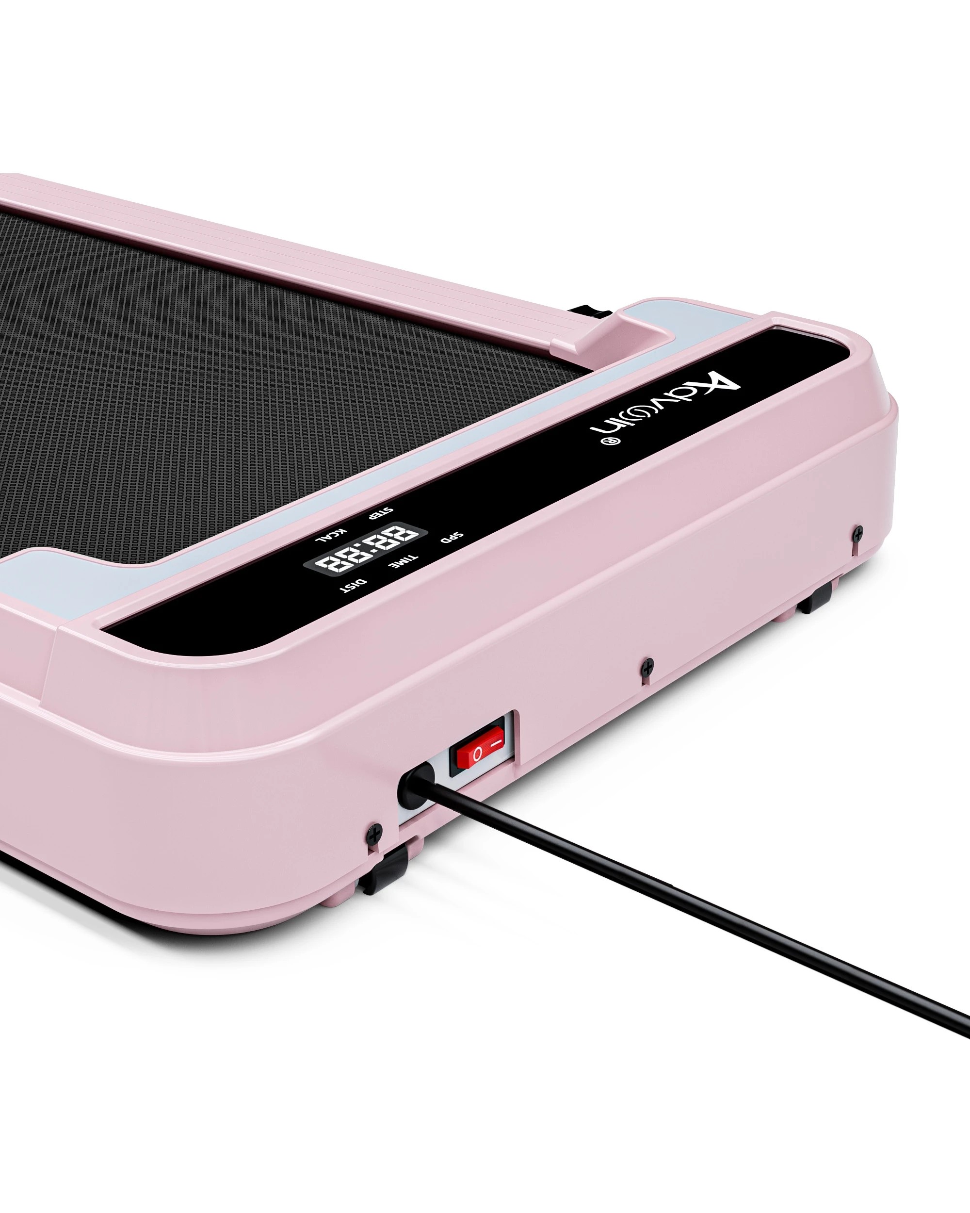 3 Advwin Foldable Electric Treadmill Under Desk Walking Pad with Handle Pink - Pink, 3 of 6