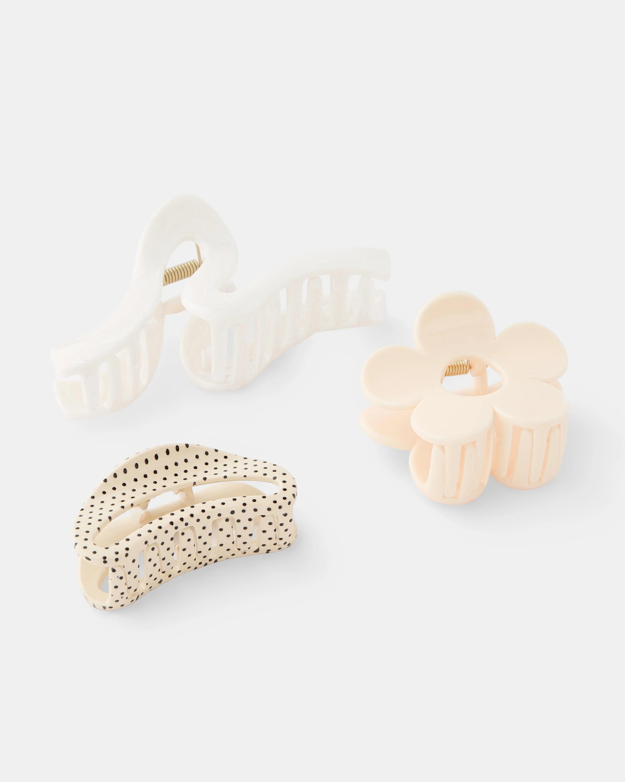 2 3 Pack Flower Claw Hair Clips, 2 of 4