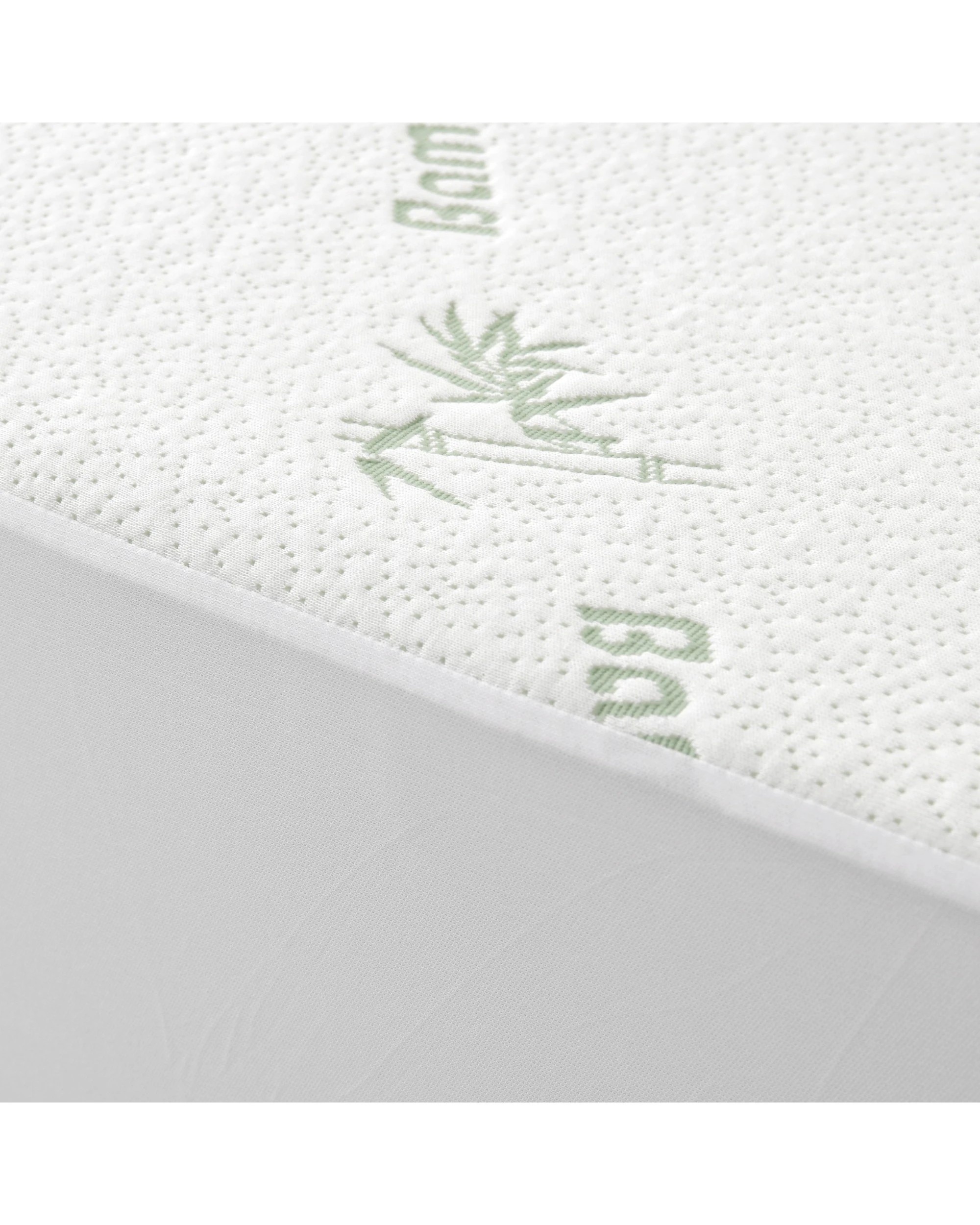 3 Dreamaker Bamboo Knitted Waterproof Mattress Protector - Single Bed - White, 3 of 5