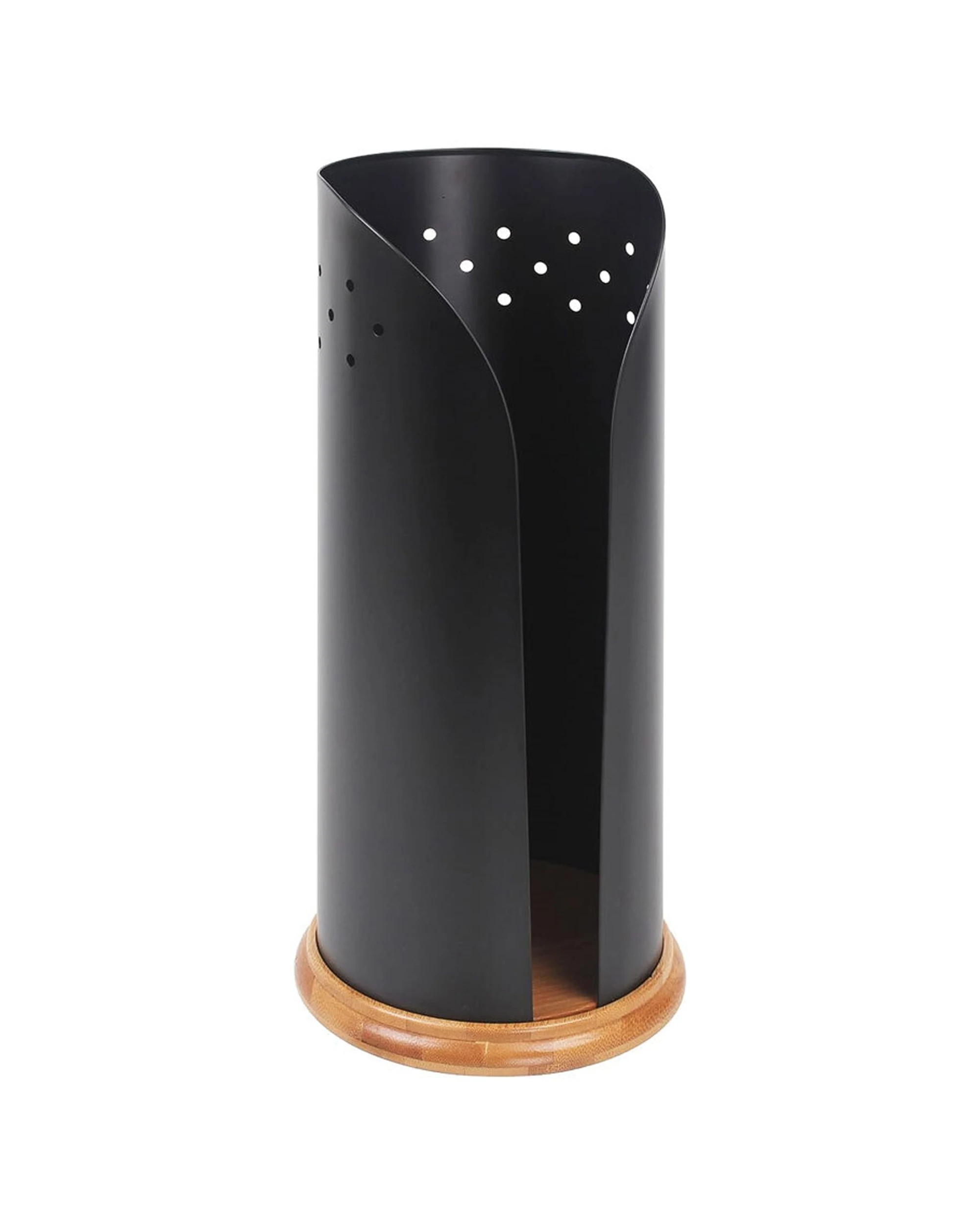 4 Eco Basics Stainless Steel Toilet Roll Dispenser Holder - Bathroom Storage
 - Black, 4 of 6