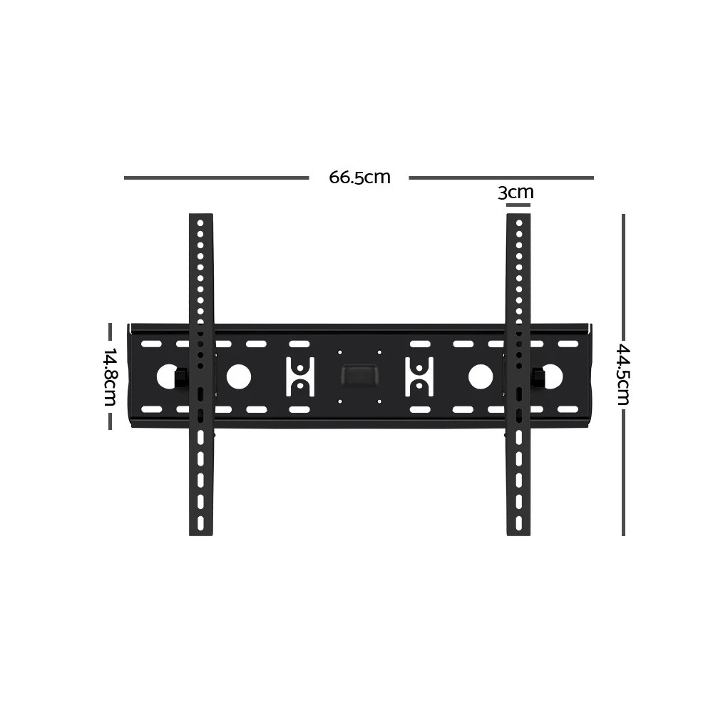 2 Artiss TV Wall Mount Bracket for 32"-70" LED LCD TVs Tilt Slim Flat Low Profile - Black, 2 of 7