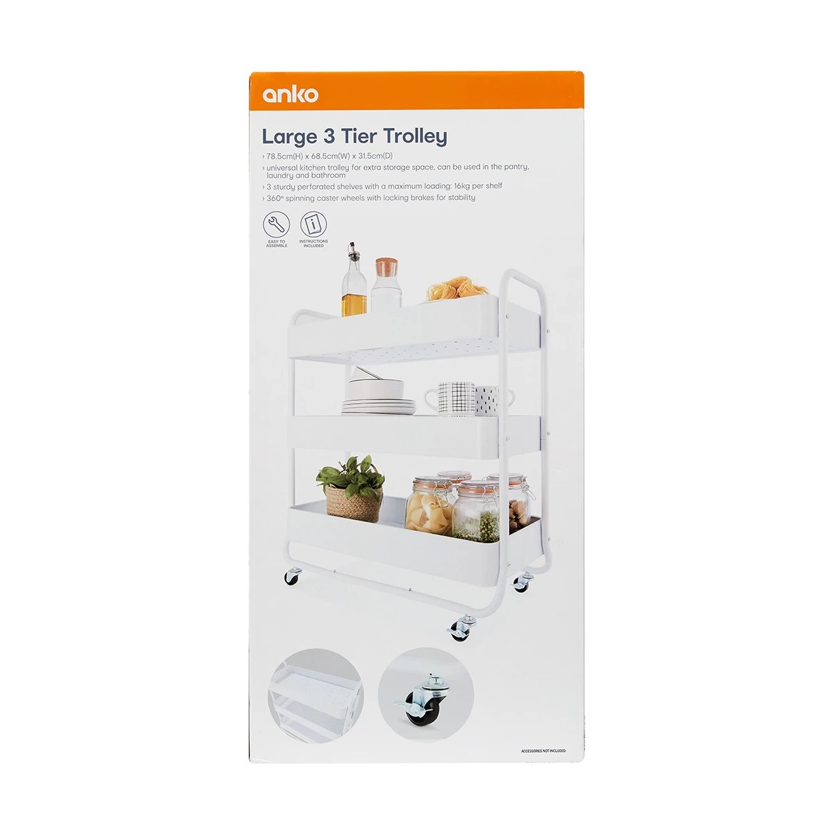 7 Large 3 Tier Trolley, 7 of 7