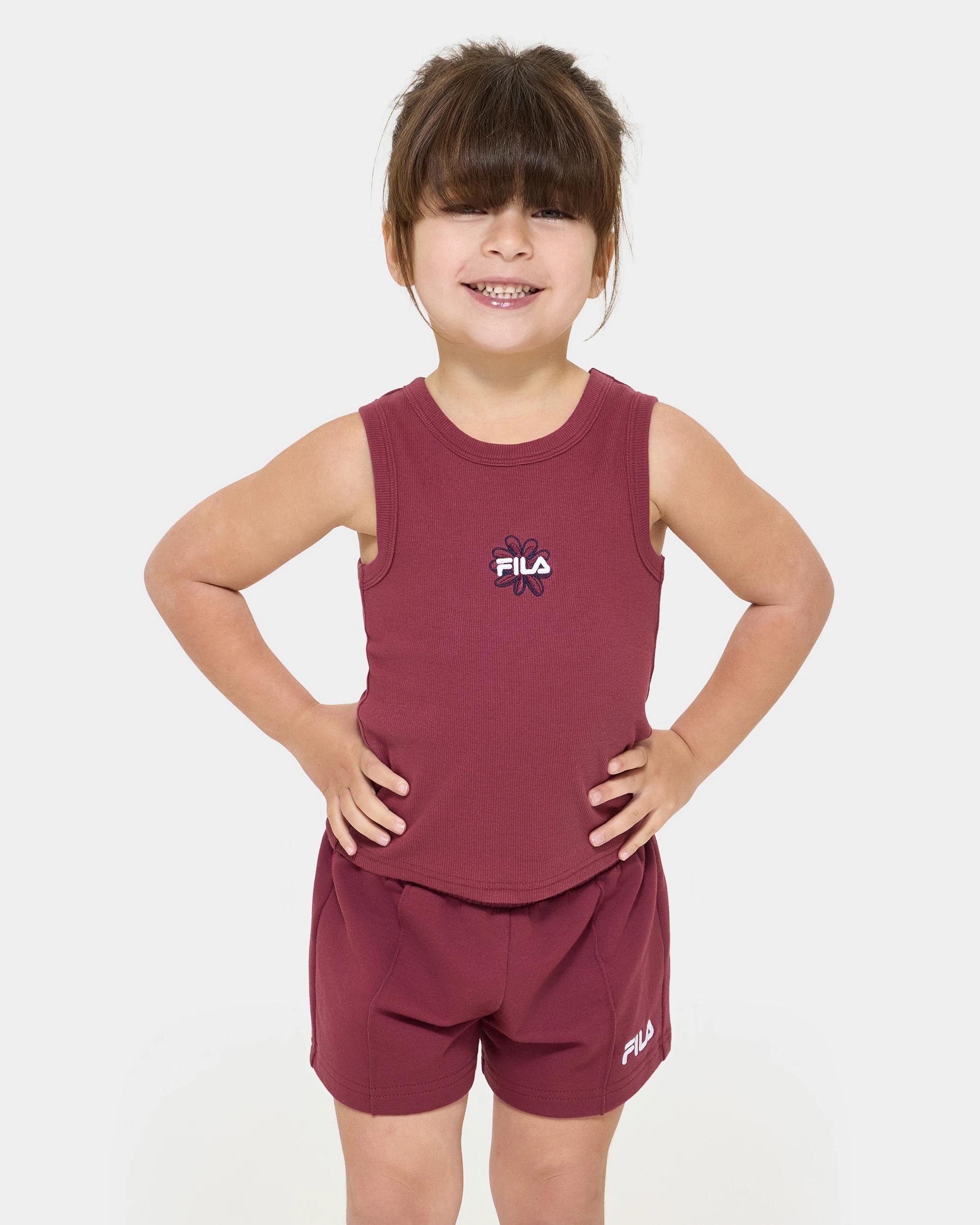 1 Aria Ribbed Tank - Fila BURGUNDY, 1 of 6