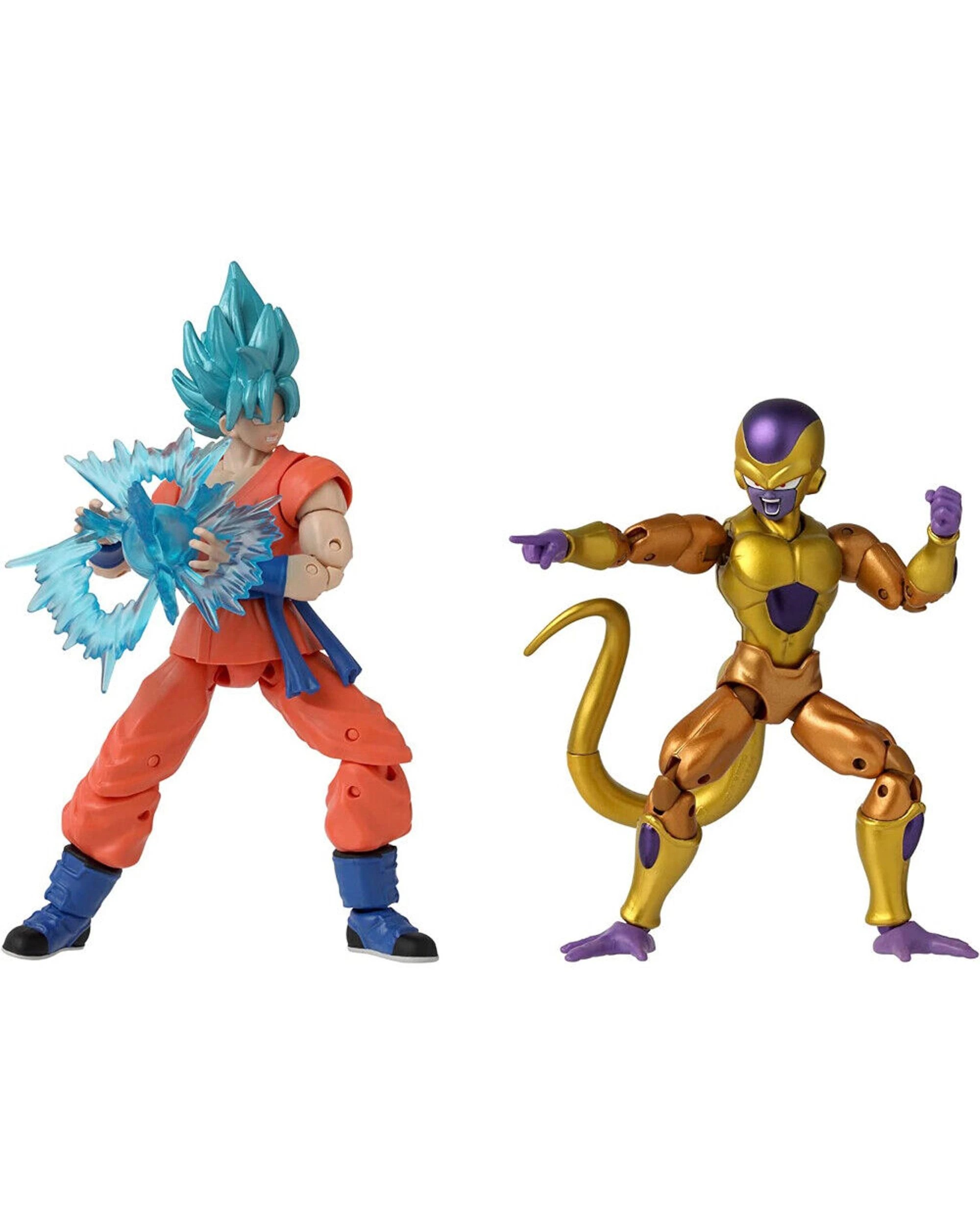 2 Dragon Ball Super Dragon Battle Pack Golden Frieza and Super Saiyan Blue Goku 6.5 inch Action Figures, 2 of 4