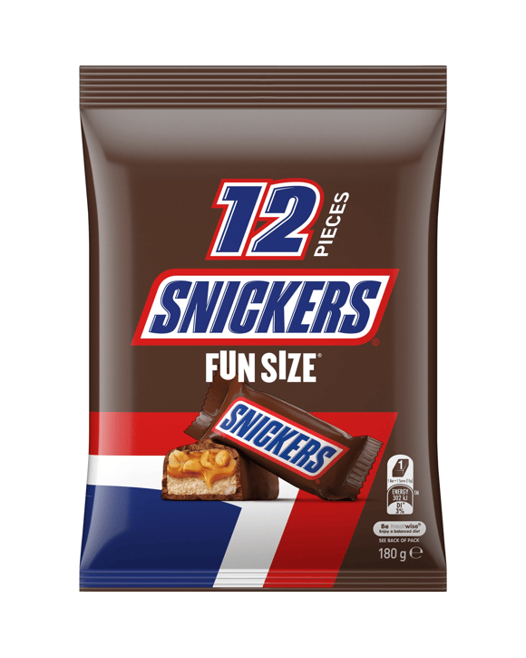 Snickers 12 Piece Fun Size Share Pack 180g