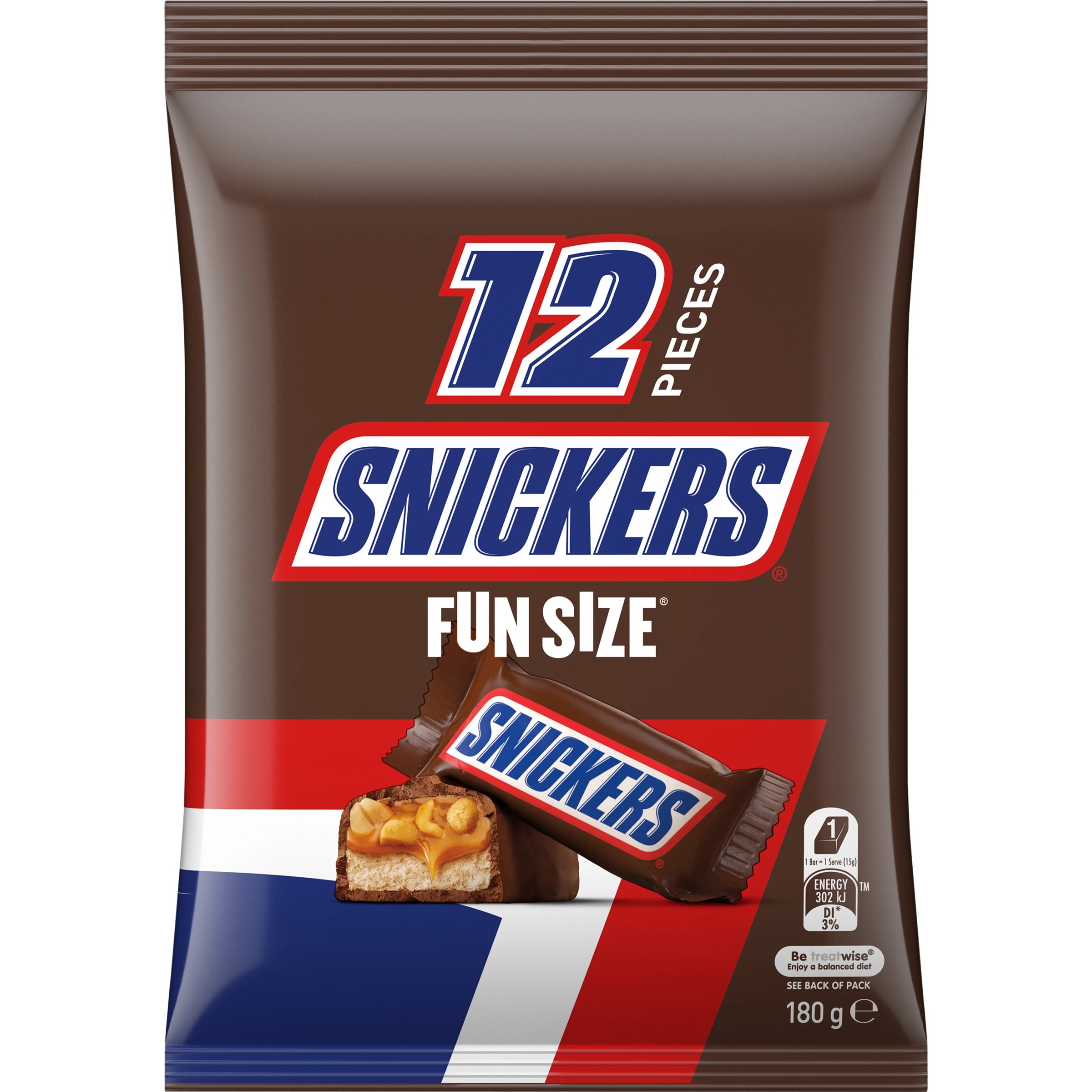 1 Snickers 12 Piece Fun Size Share Pack 180g, 1 of 7