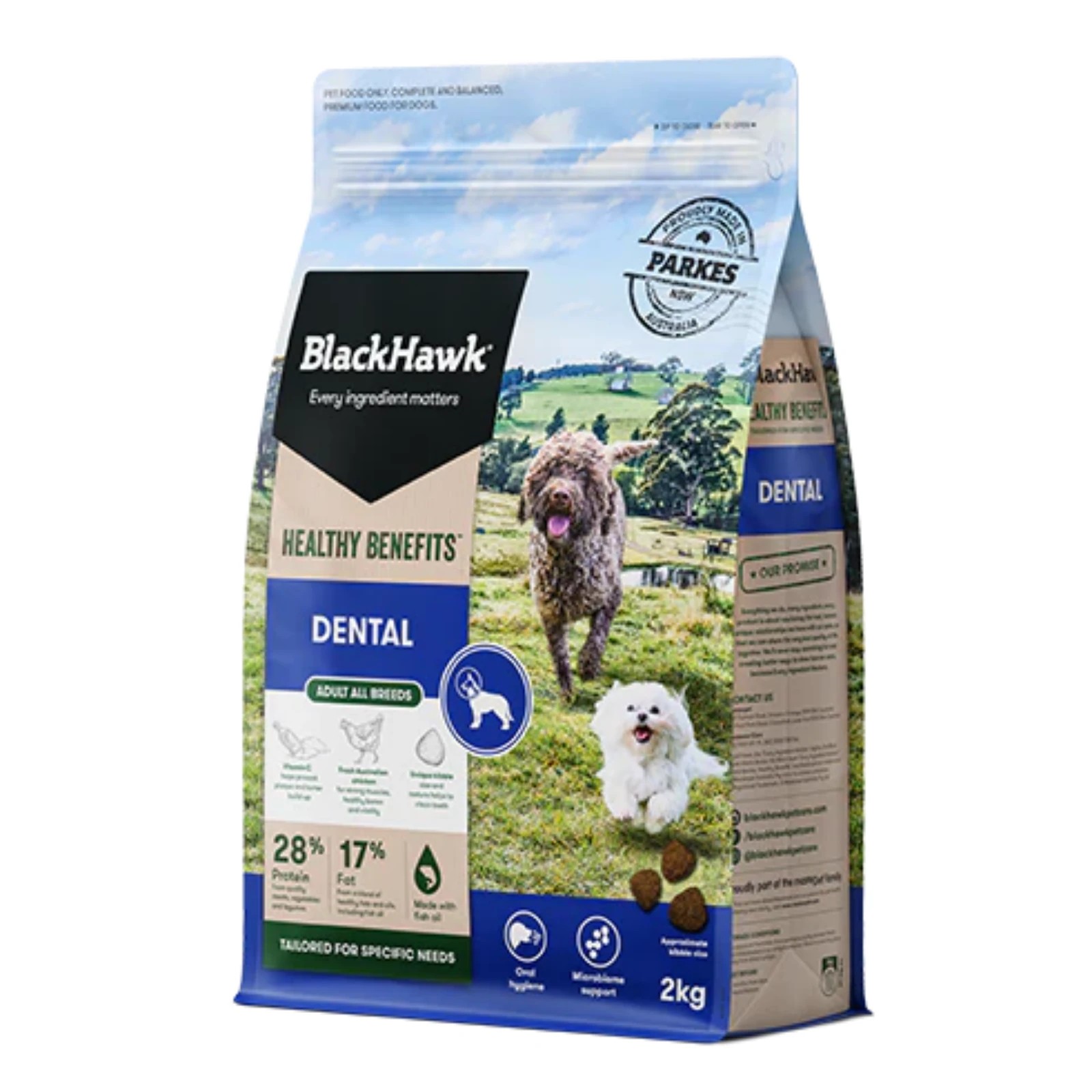 2 Black Hawk Healthy Benefits Dental Adult Dog Dry Food - 2kg, 2 of 6