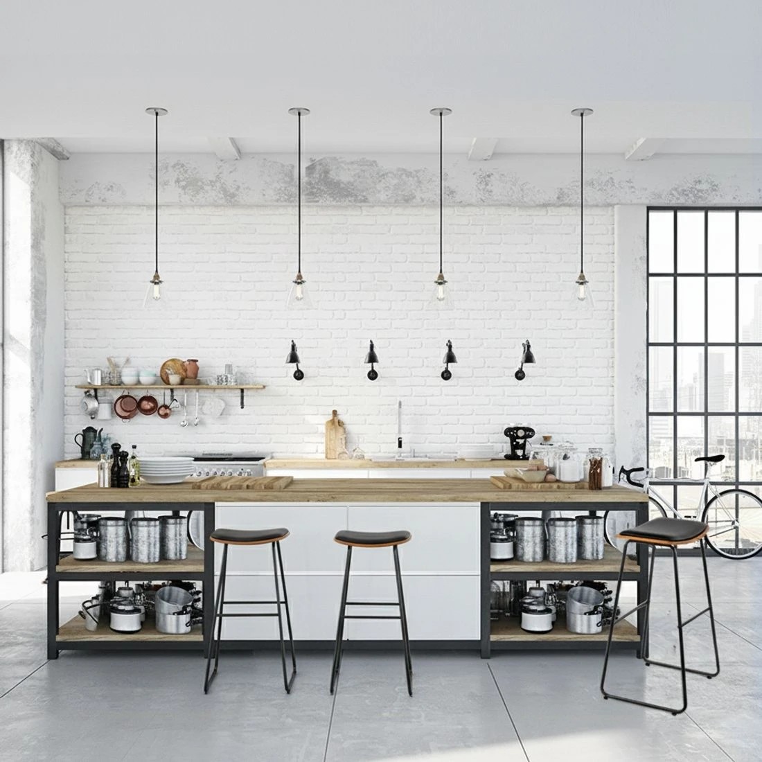 5 Artiss 2x Bar Stools Leather Padded Metal - Black, 5 of 8