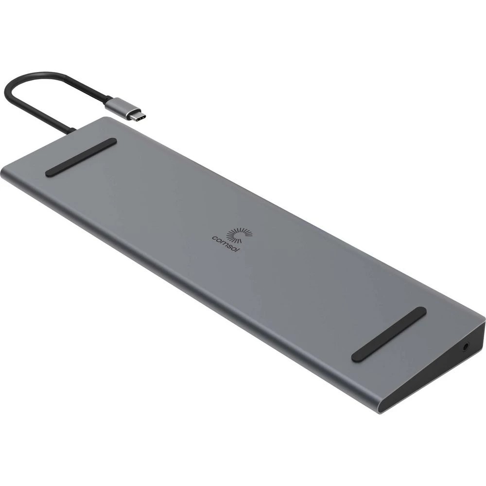 2 Comsol USB-C to Triple 4K HDMI/USB/RJ45/Audio/USB-C Dock, 2 of 7