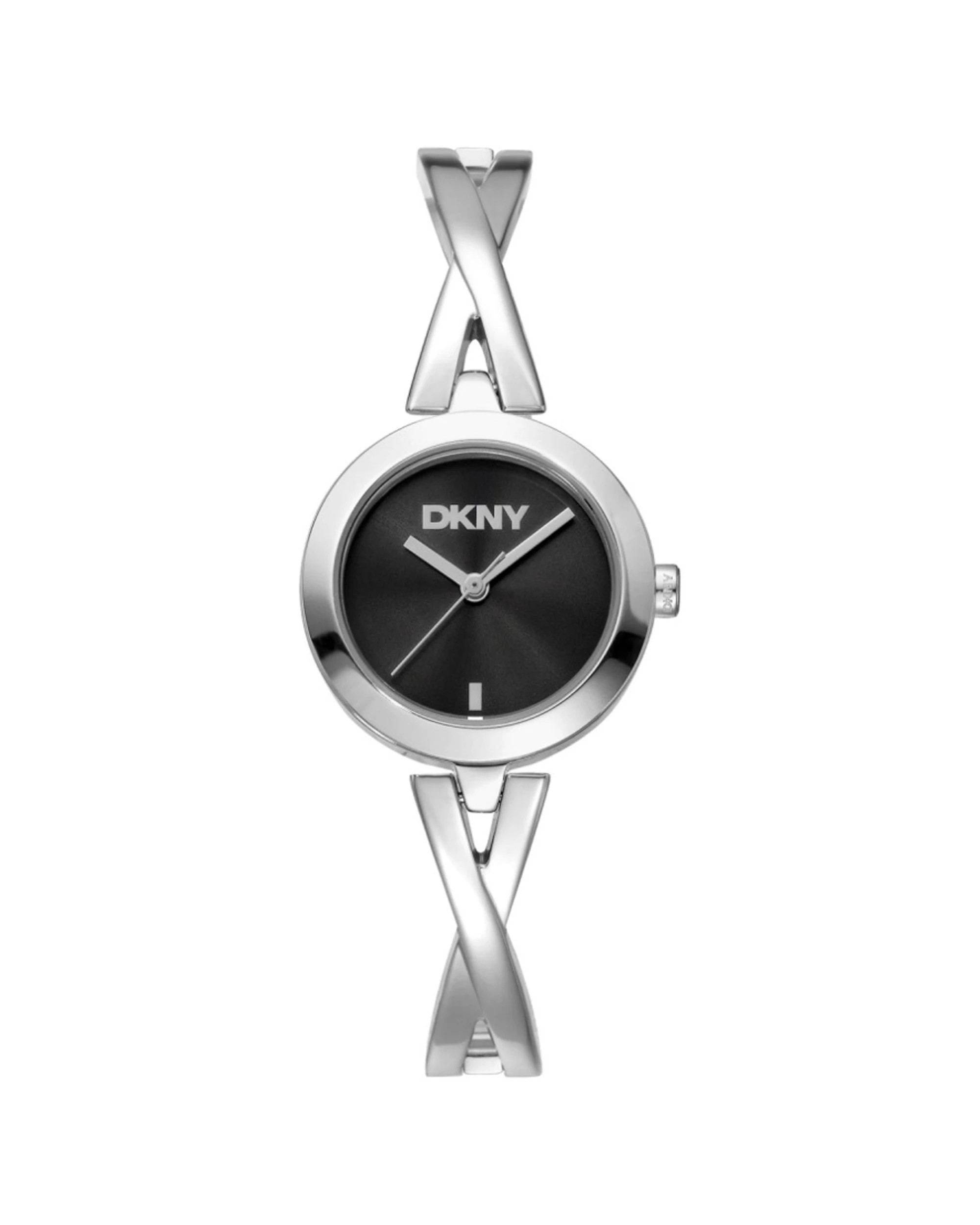 1 DKNY Half Bangle Women's Silver Watch 26mm Stainless Steel Case Water Resistant, 1 of 4