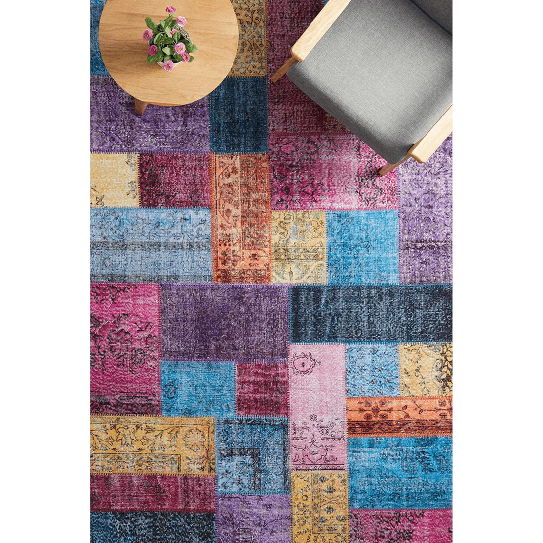 2 RUG CULTURE Illusions 167 Runner Rug — 80 x 300 cm, Multi (Polyester, Power‑Loomed) - Multi, 2 of 7
